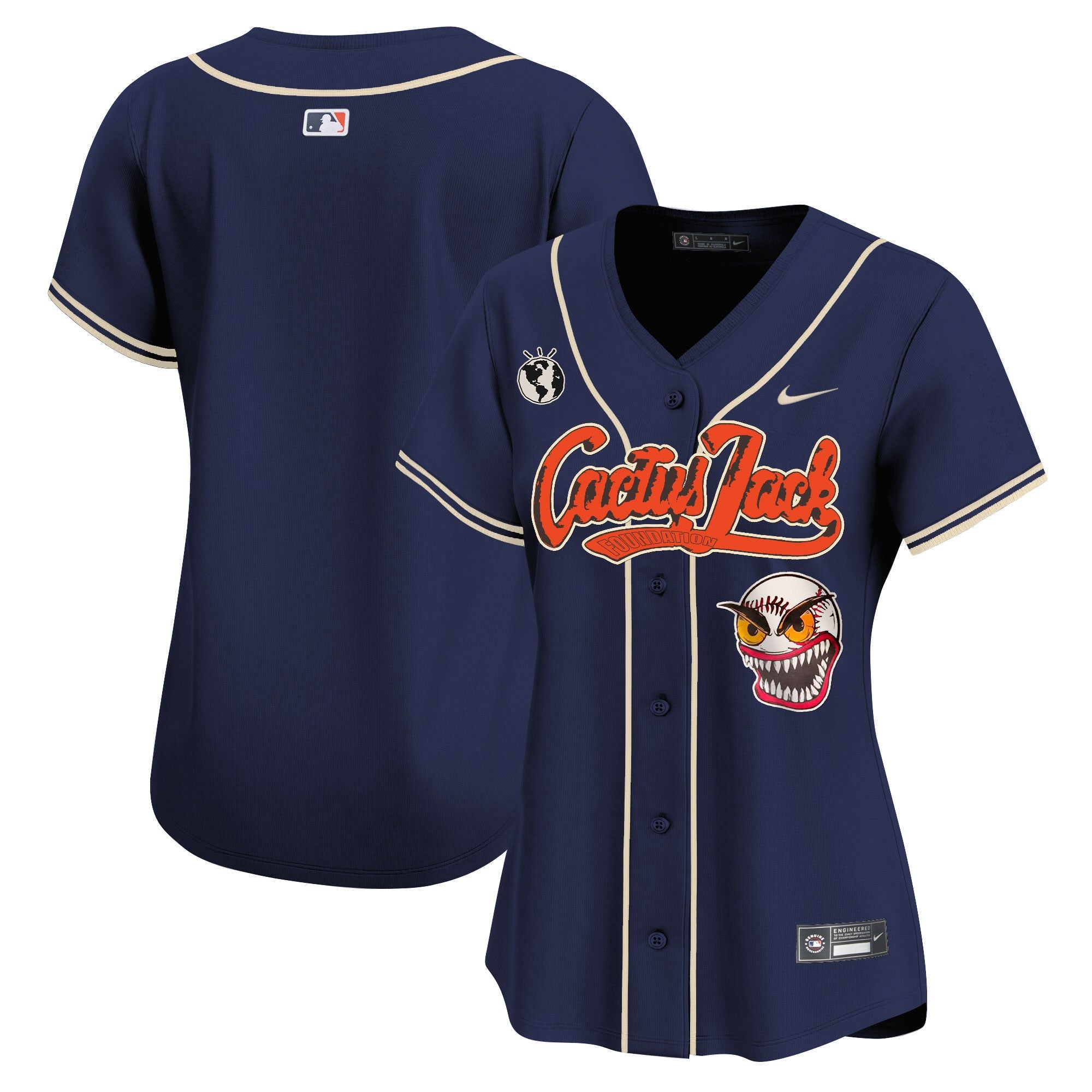 Women’s Houston Cactus Jack Vapor Premier Limited Jersey – Stitched
