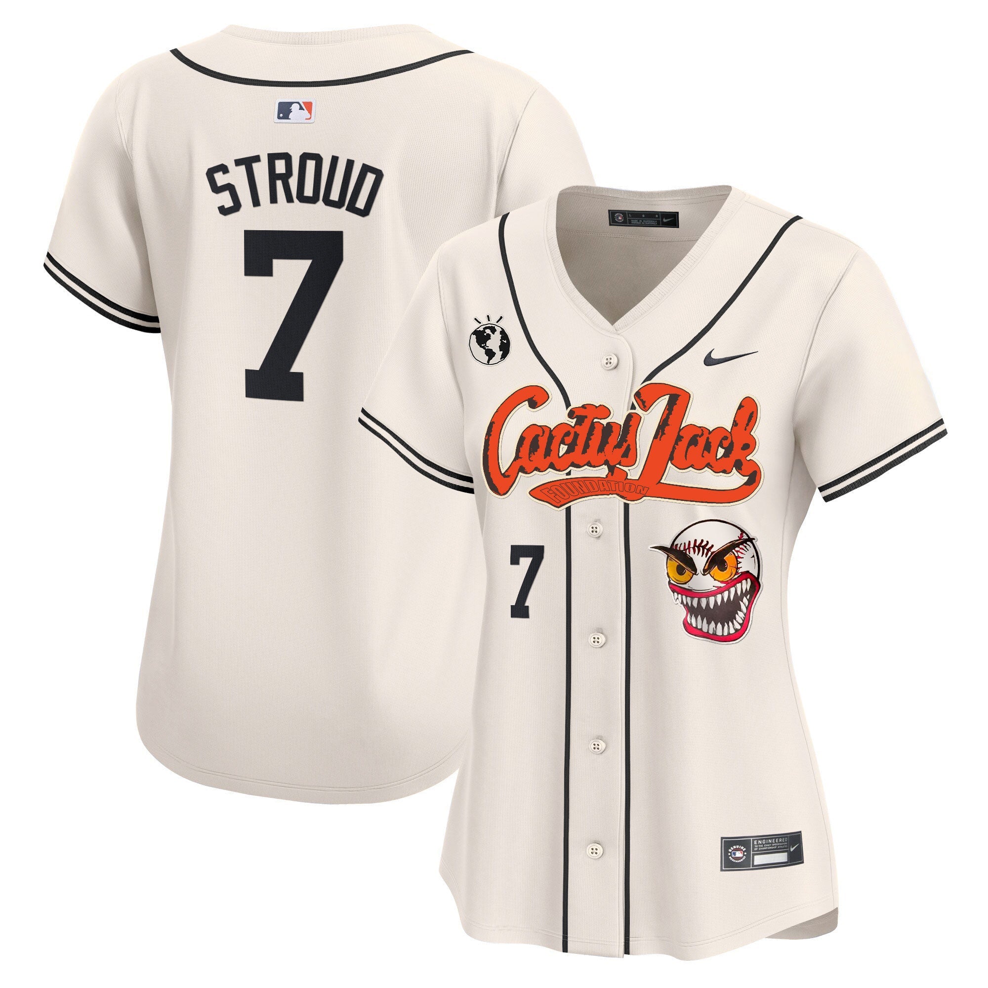 Women’s Houston Cactus Jack Vapor Premier Limited Jersey – Stitched