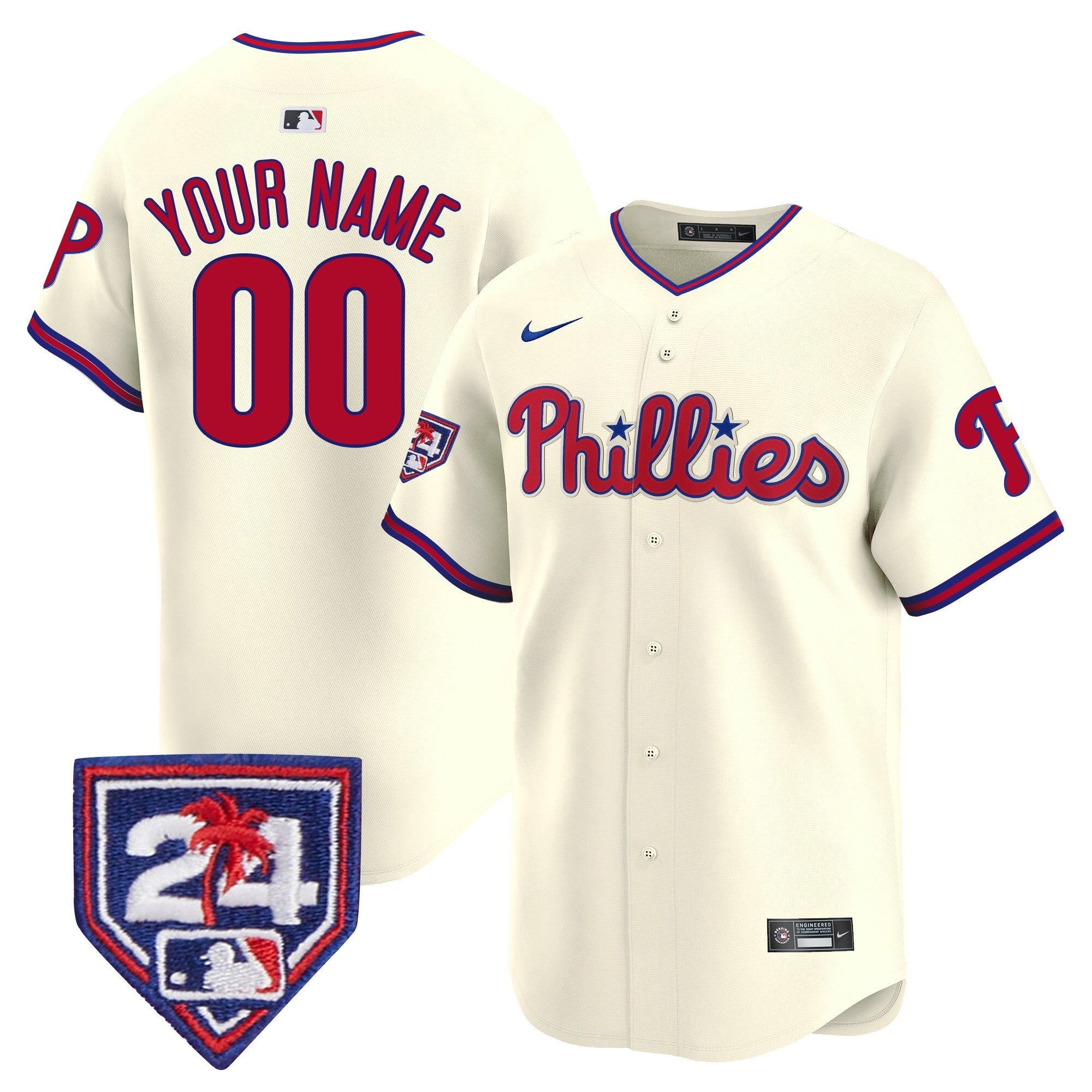 2024 Spring Training Patch Vapor Premier Limited Custom Jersey