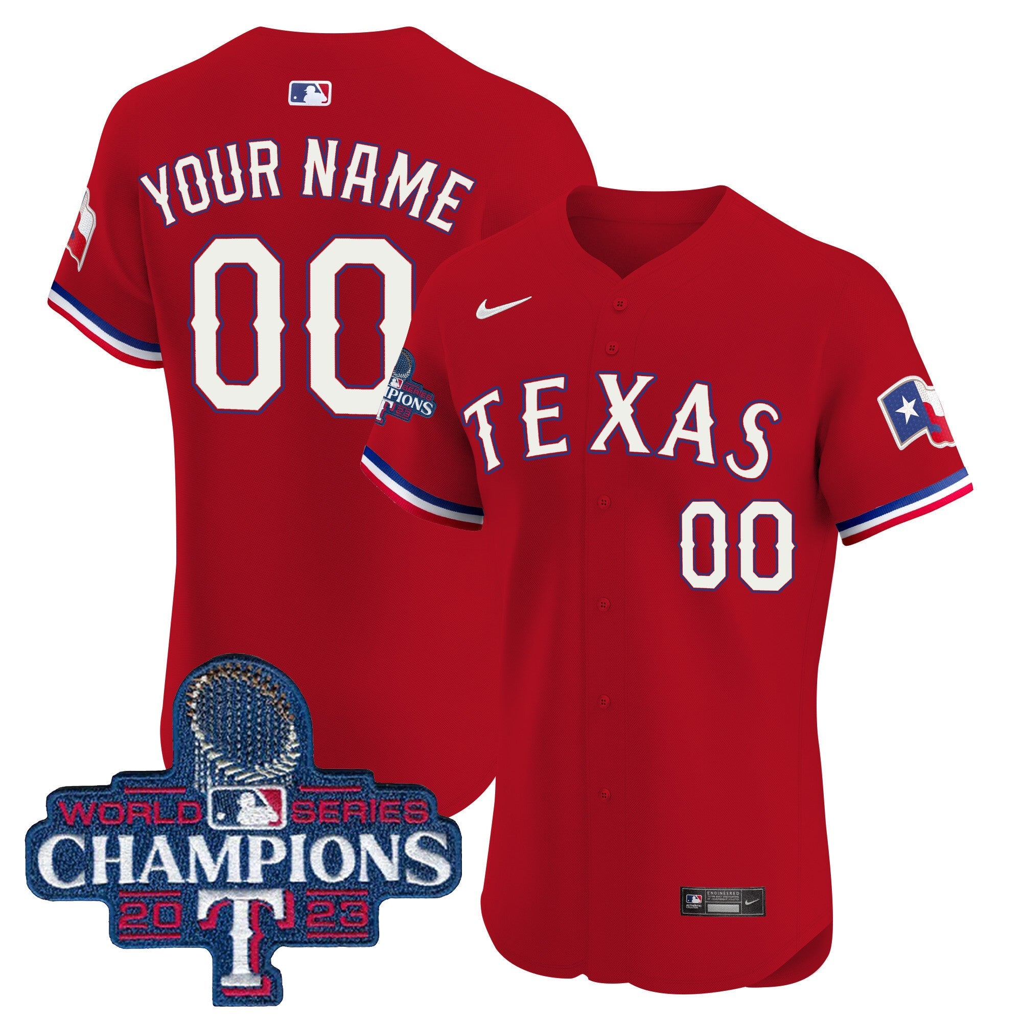 Texas World Series Champions Vapor Premier Elite Custom Jersey