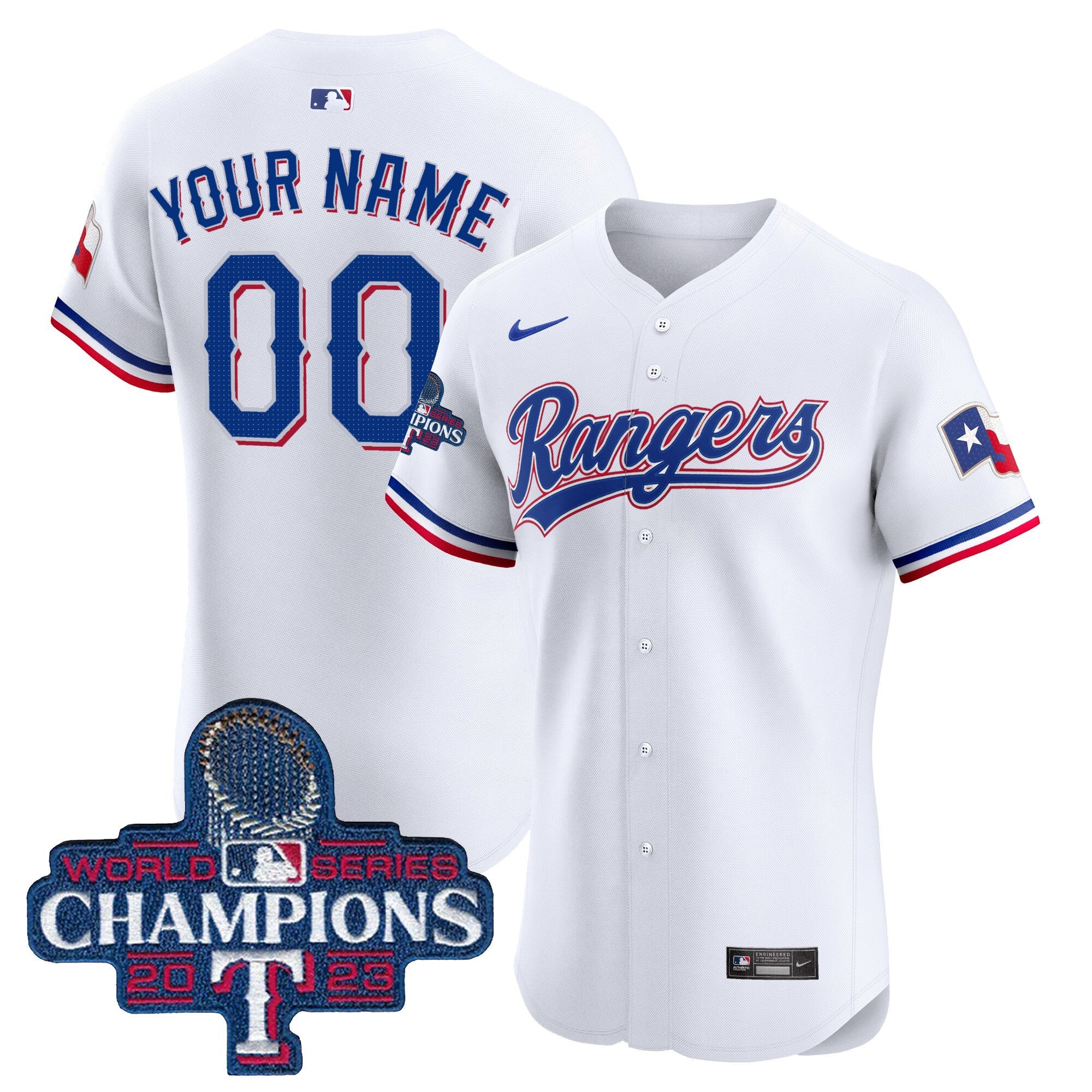 Texas World Series Champions Vapor Premier Elite Custom Jersey