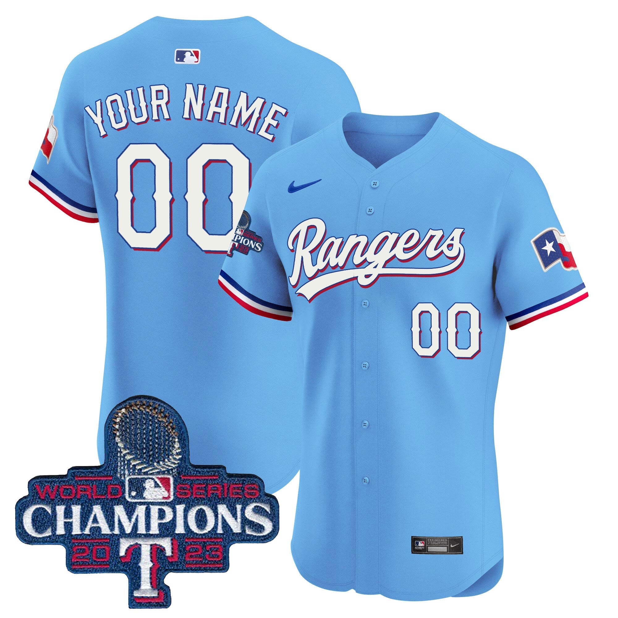 Texas World Series Champions Vapor Premier Elite Custom Jersey