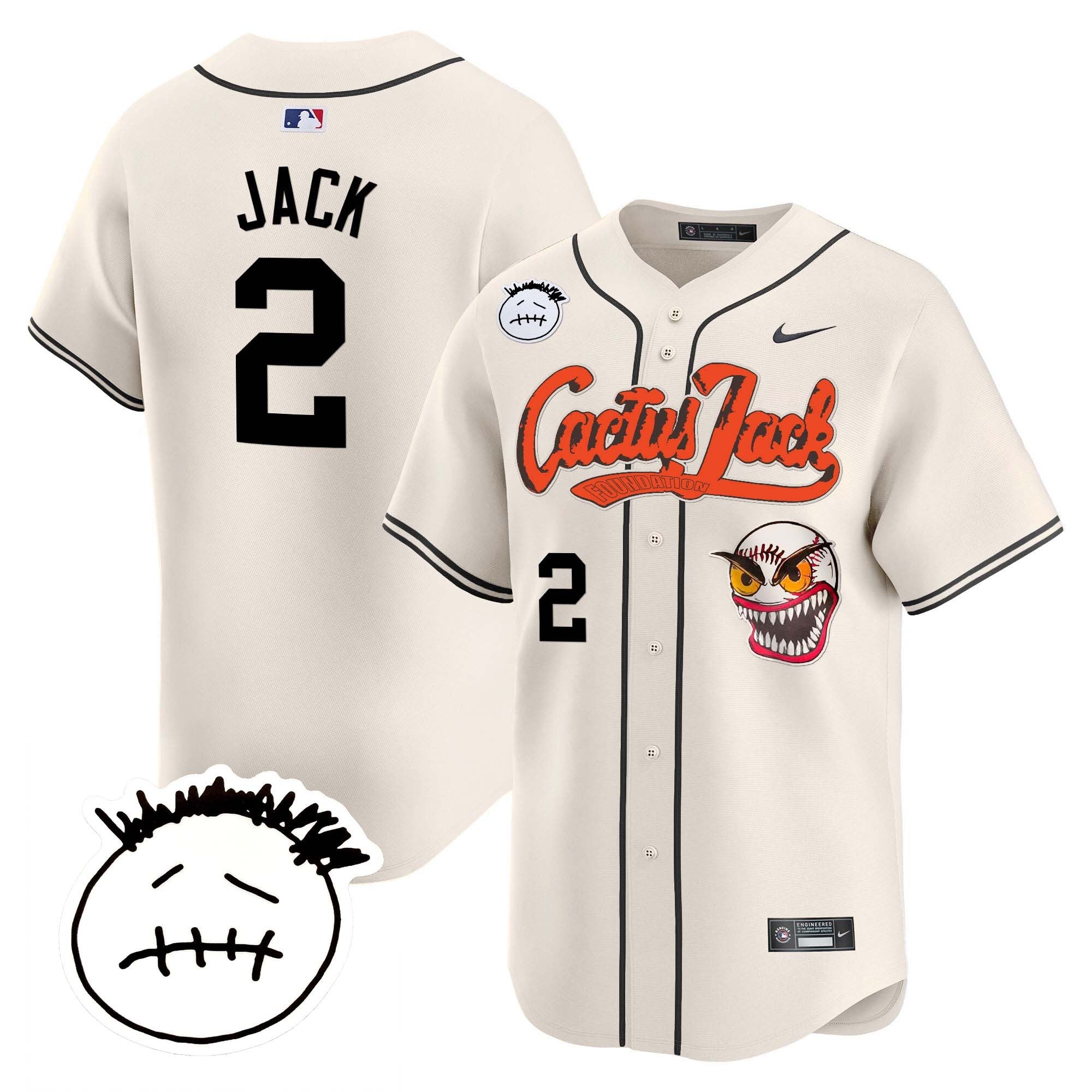 Men’s Houston Cactus Jack Patch Vapor Premier Limited Jersey V3 – Stitched