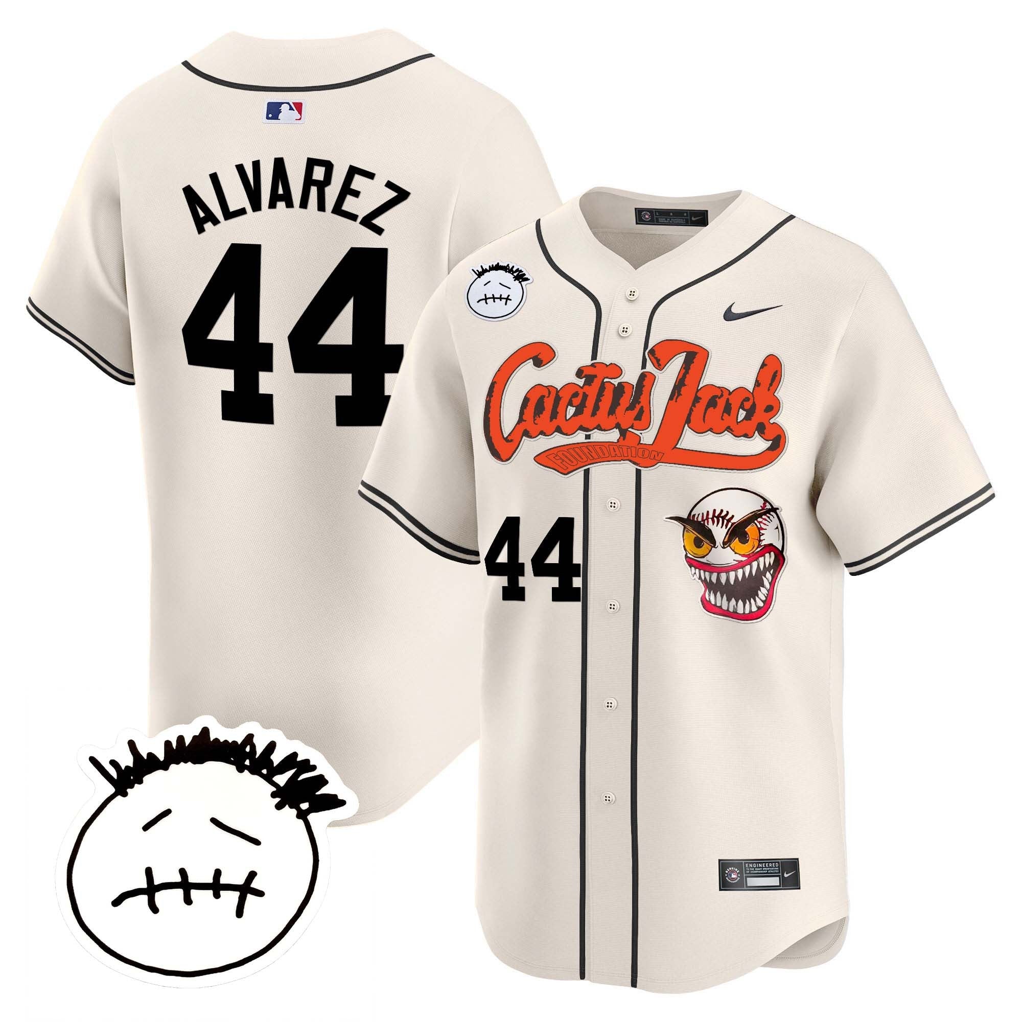 Men’s Houston Cactus Jack Patch Vapor Premier Limited Jersey V3 – Stitched
