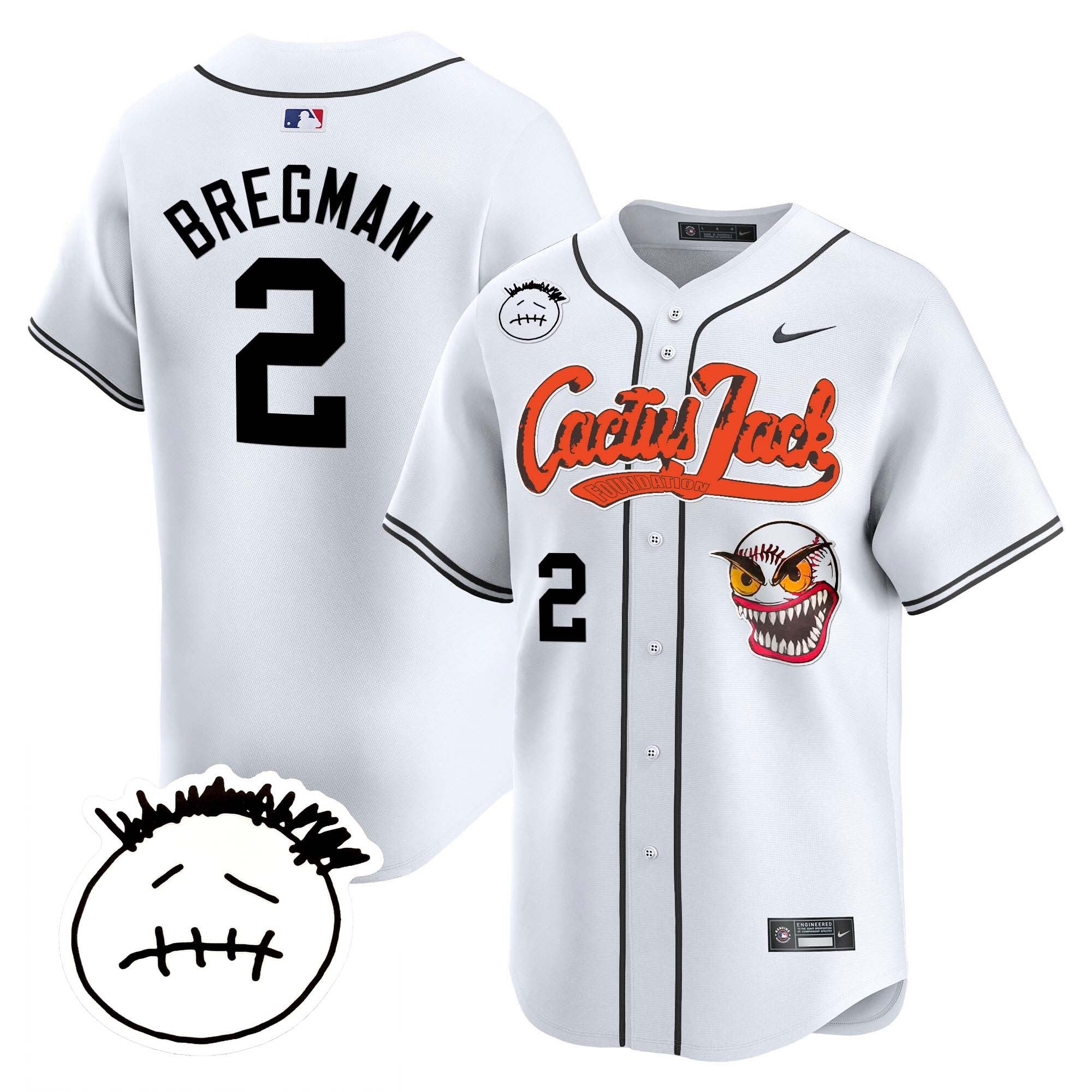 Men’s Houston Cactus Jack Patch Vapor Premier Limited Jersey V3 – Stitched