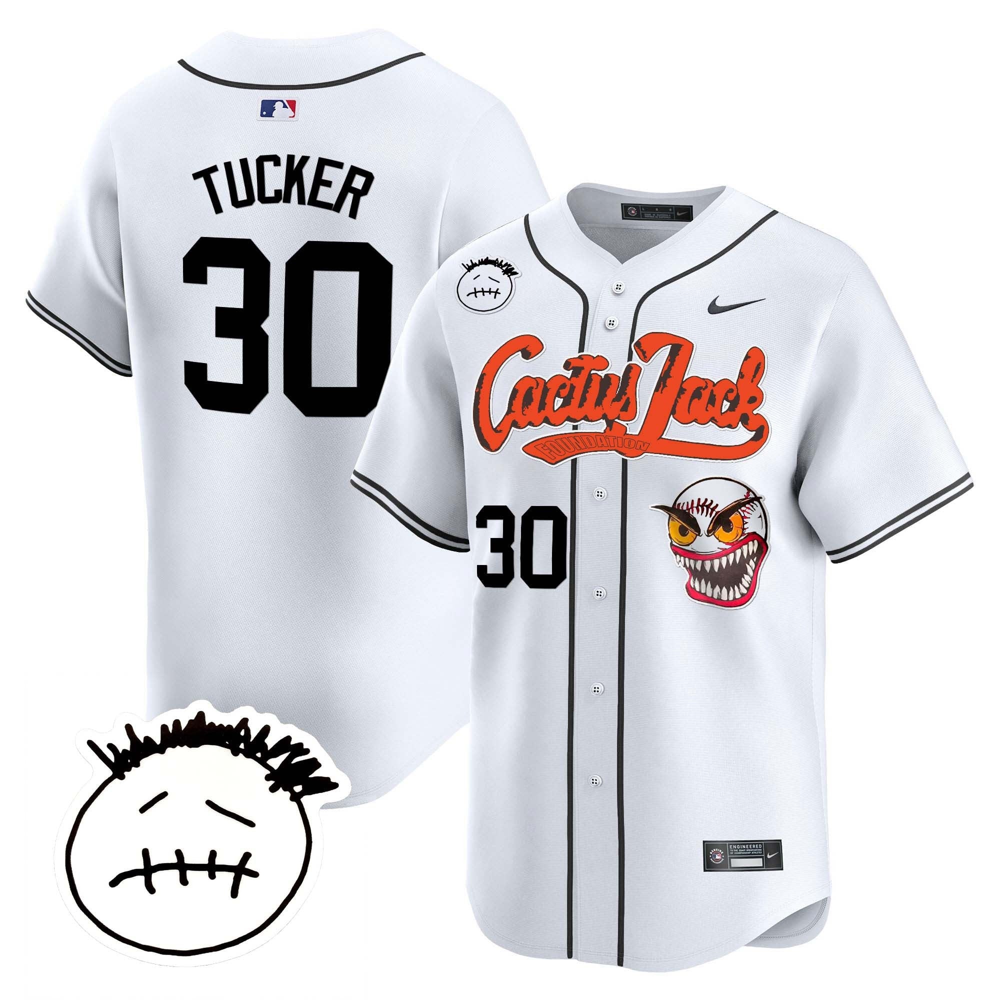 Men’s Houston Cactus Jack Patch Vapor Premier Limited Jersey V3 – Stitched