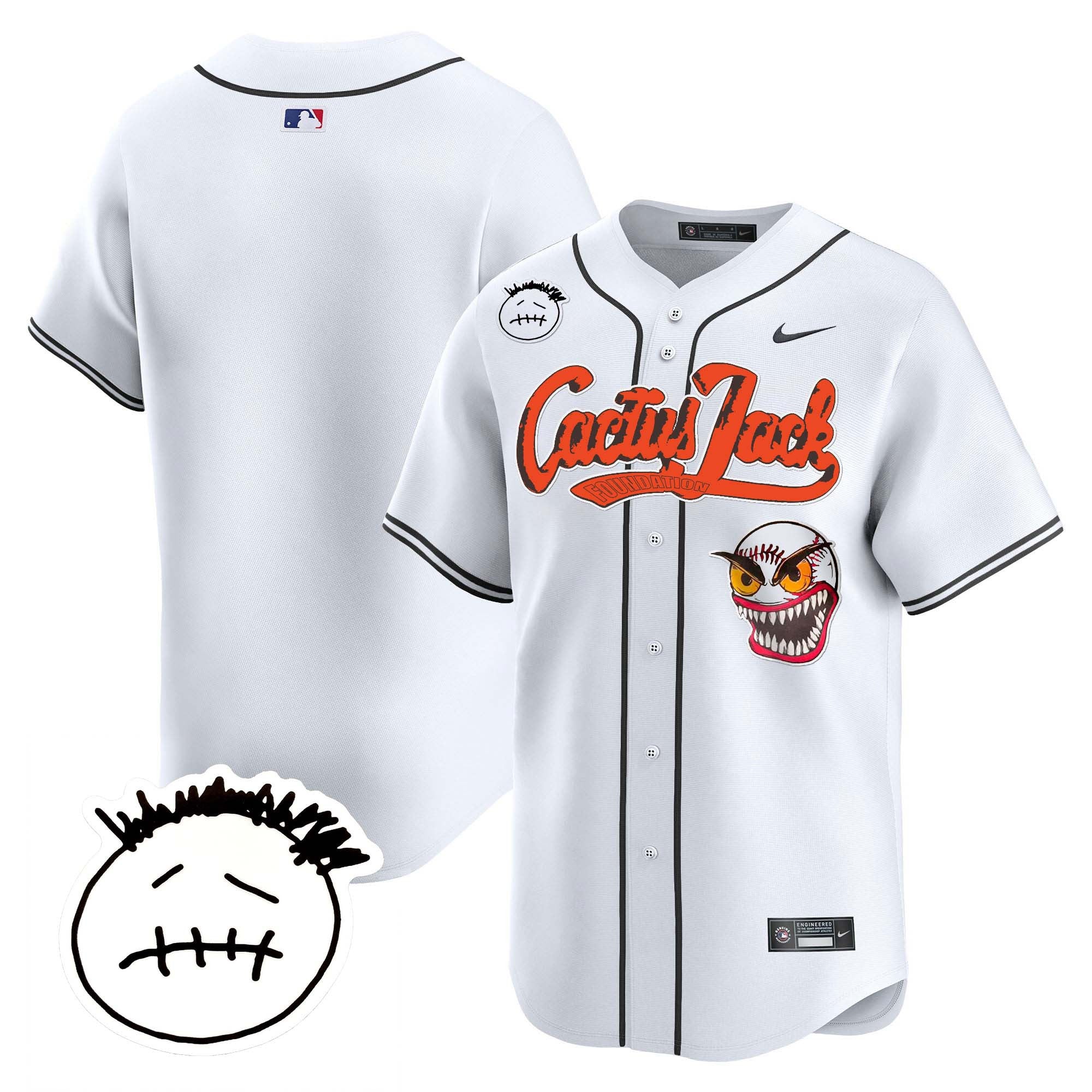Men’s Houston Cactus Jack Patch Vapor Premier Limited Jersey V3 – Stitched