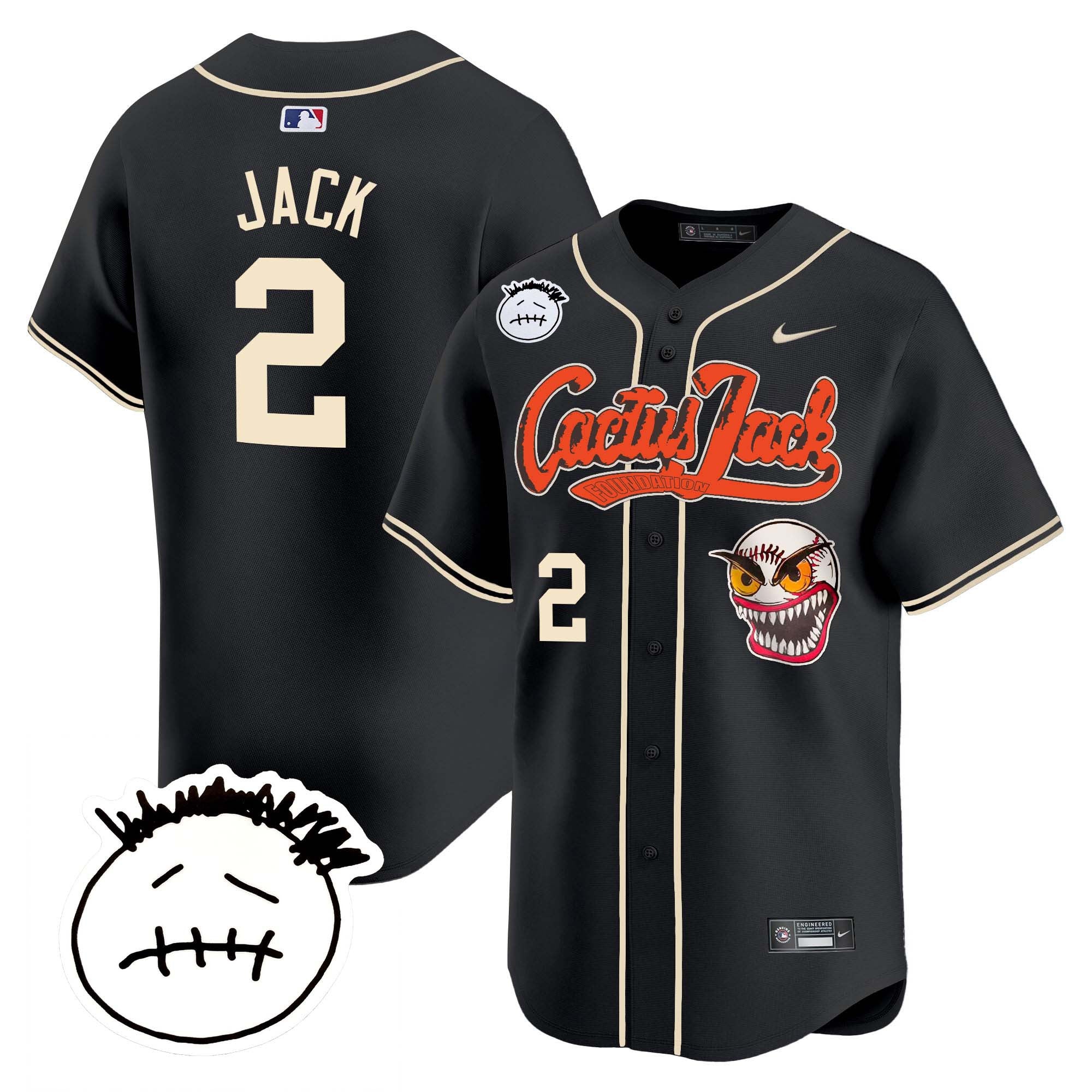 Men’s Houston Cactus Jack Patch Vapor Premier Limited Jersey V3 – Stitched