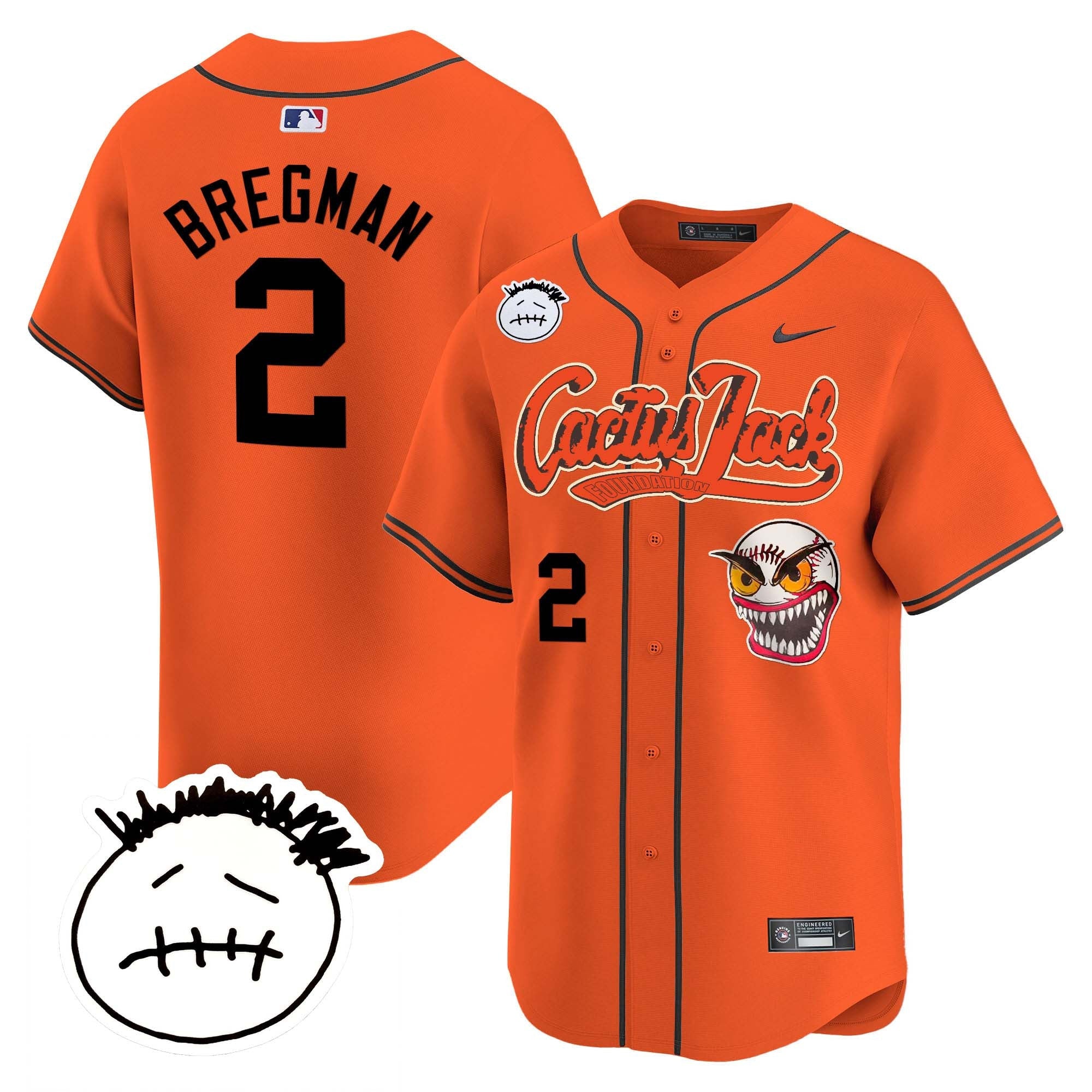 Men’s Houston Cactus Jack Patch Vapor Premier Limited Jersey V3 – Stitched