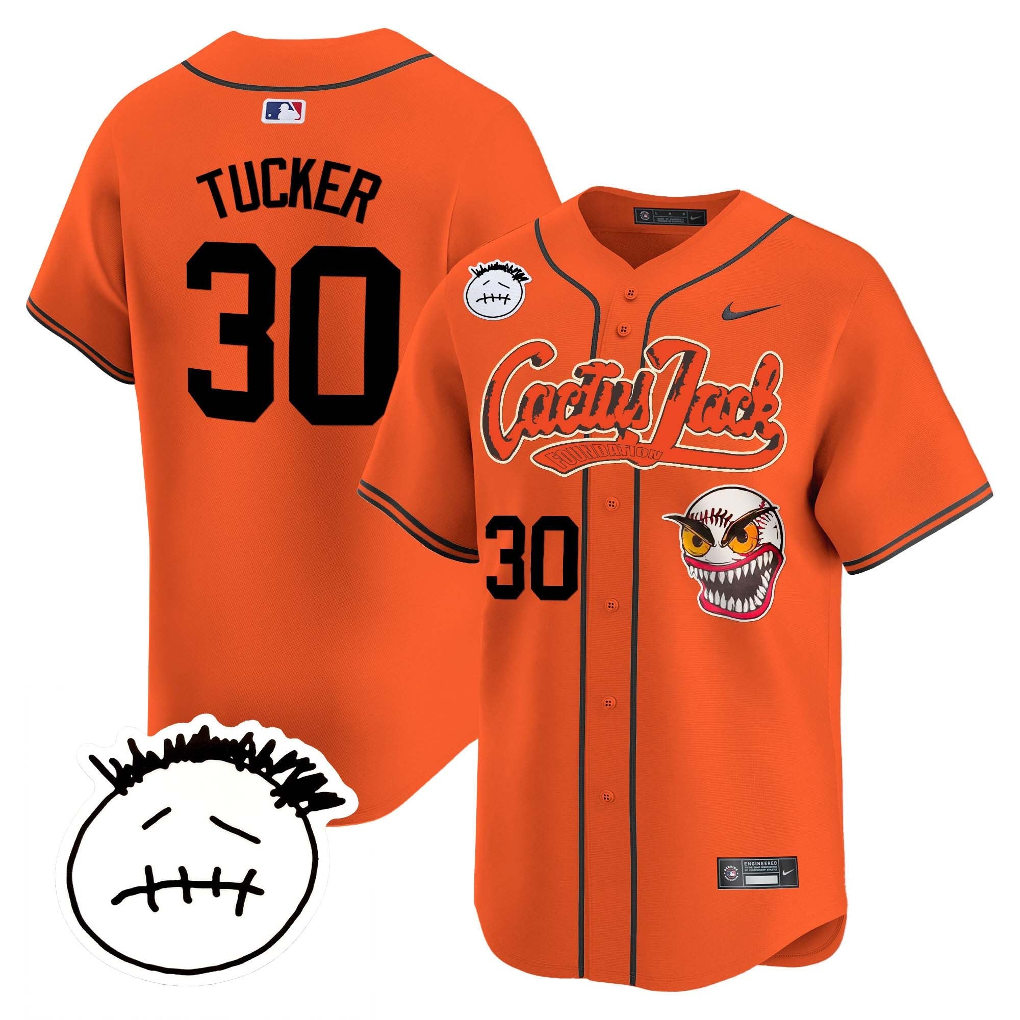 Men’s Houston Cactus Jack Patch Vapor Premier Limited Jersey V3 – Stitched