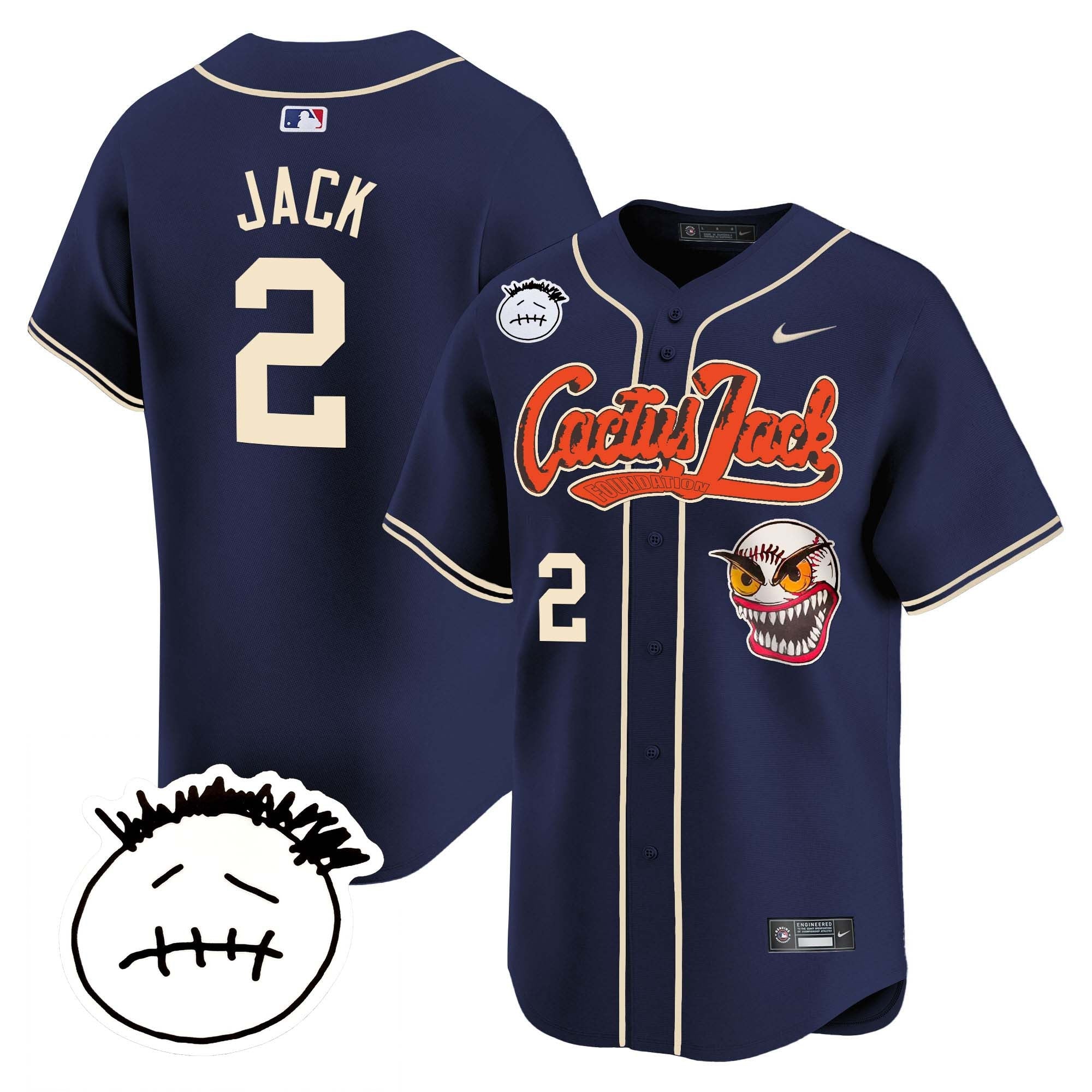 Men’s Houston Cactus Jack Patch Vapor Premier Limited Jersey V3 – Stitched
