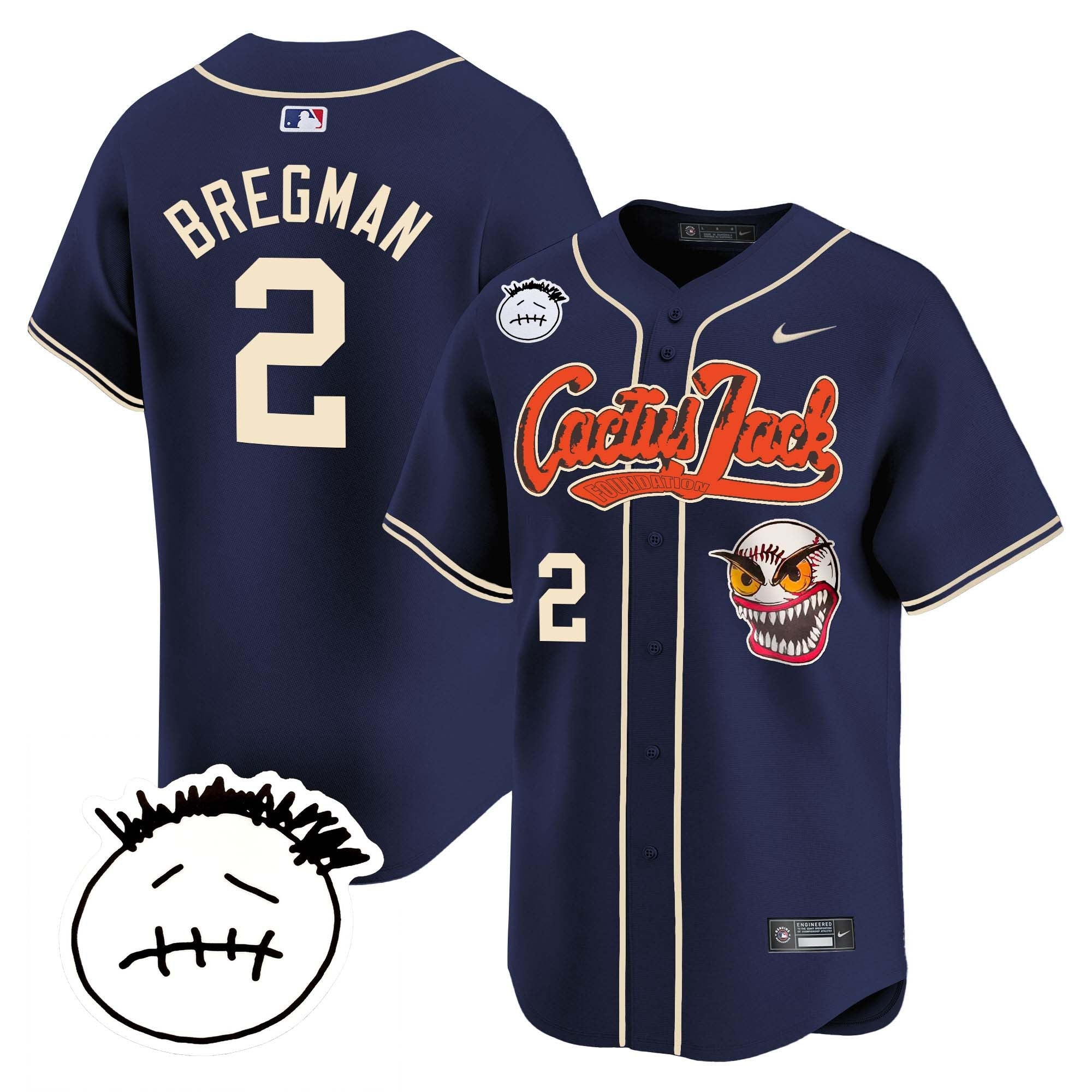 Men’s Houston Cactus Jack Patch Vapor Premier Limited Jersey V3 – Stitched