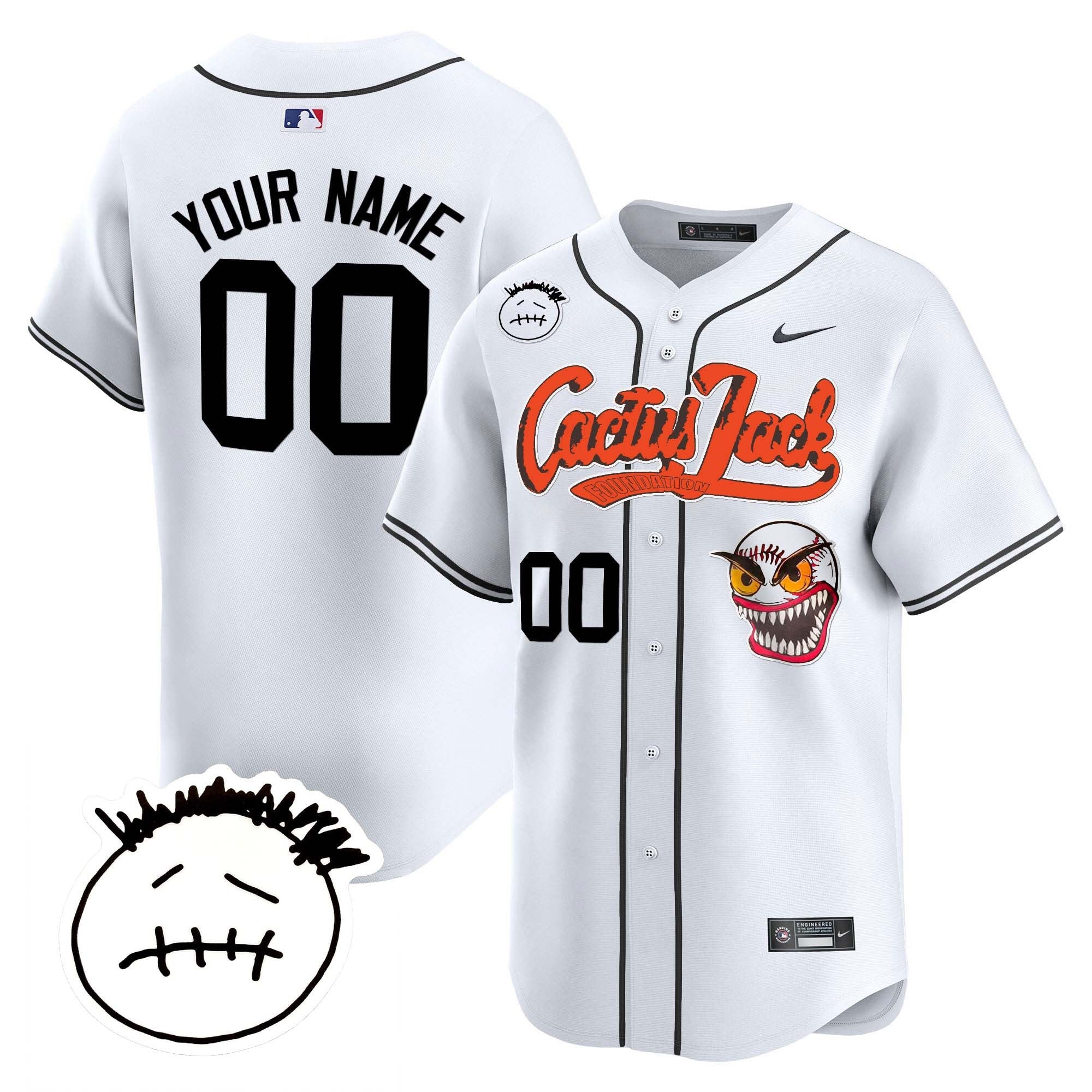 Houston Cactus Jack Patch Vapor Premier Limited Custom Jersey V3 – Stitched