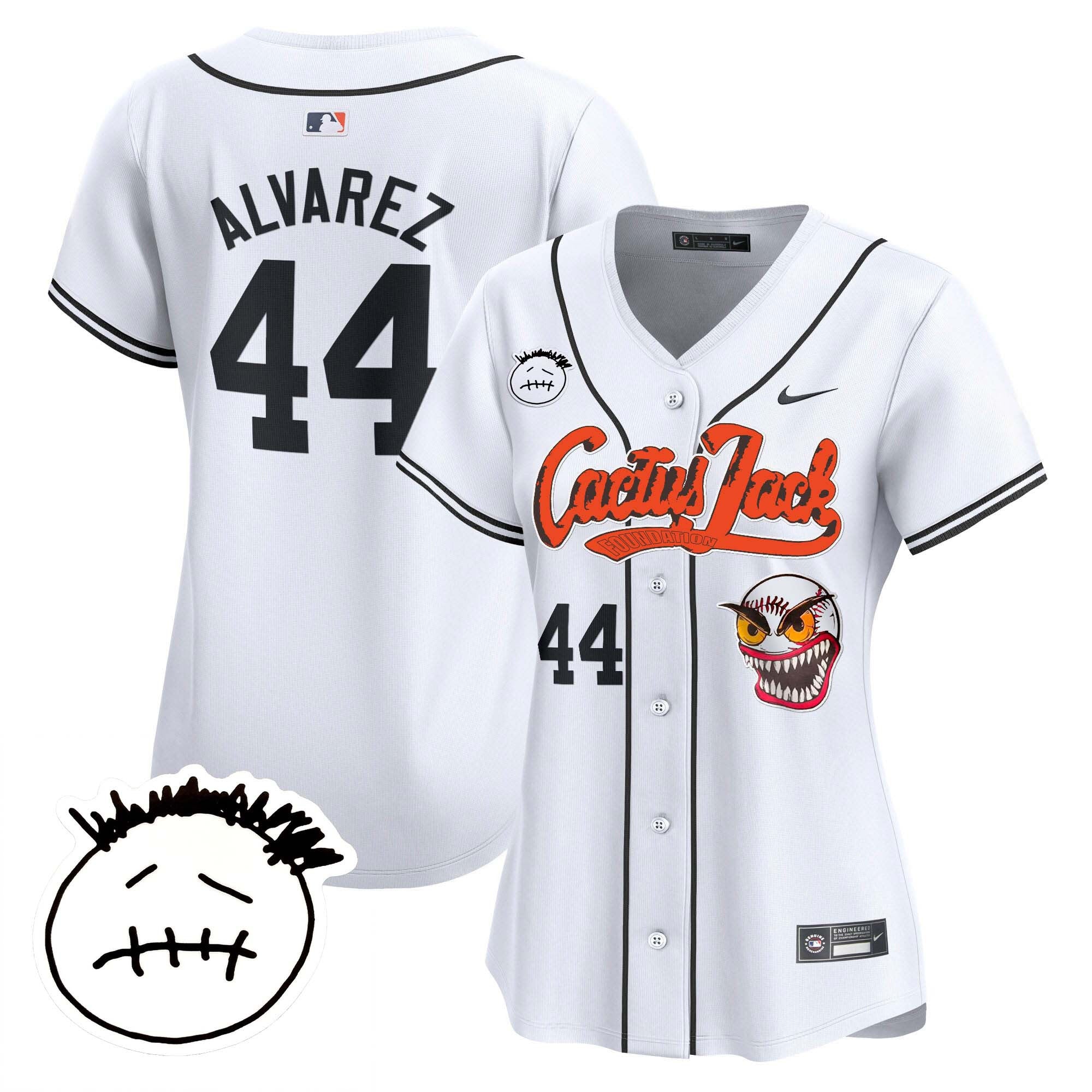 Women’s Houston Cactus Jack Patch Vapor Premier Limited Jersey V3 – Stitched