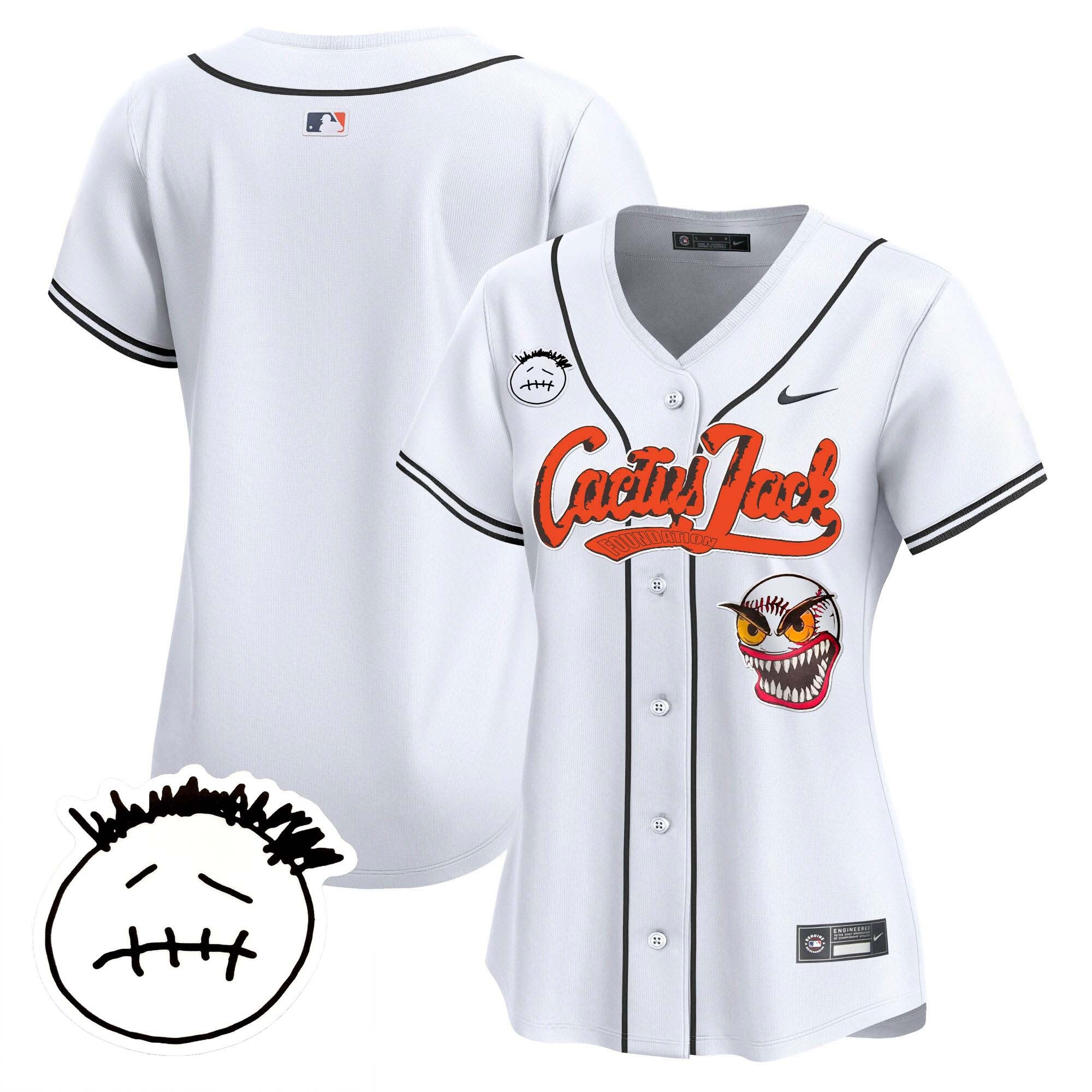 Women’s Houston Cactus Jack Patch Vapor Premier Limited Jersey V3 – Stitched
