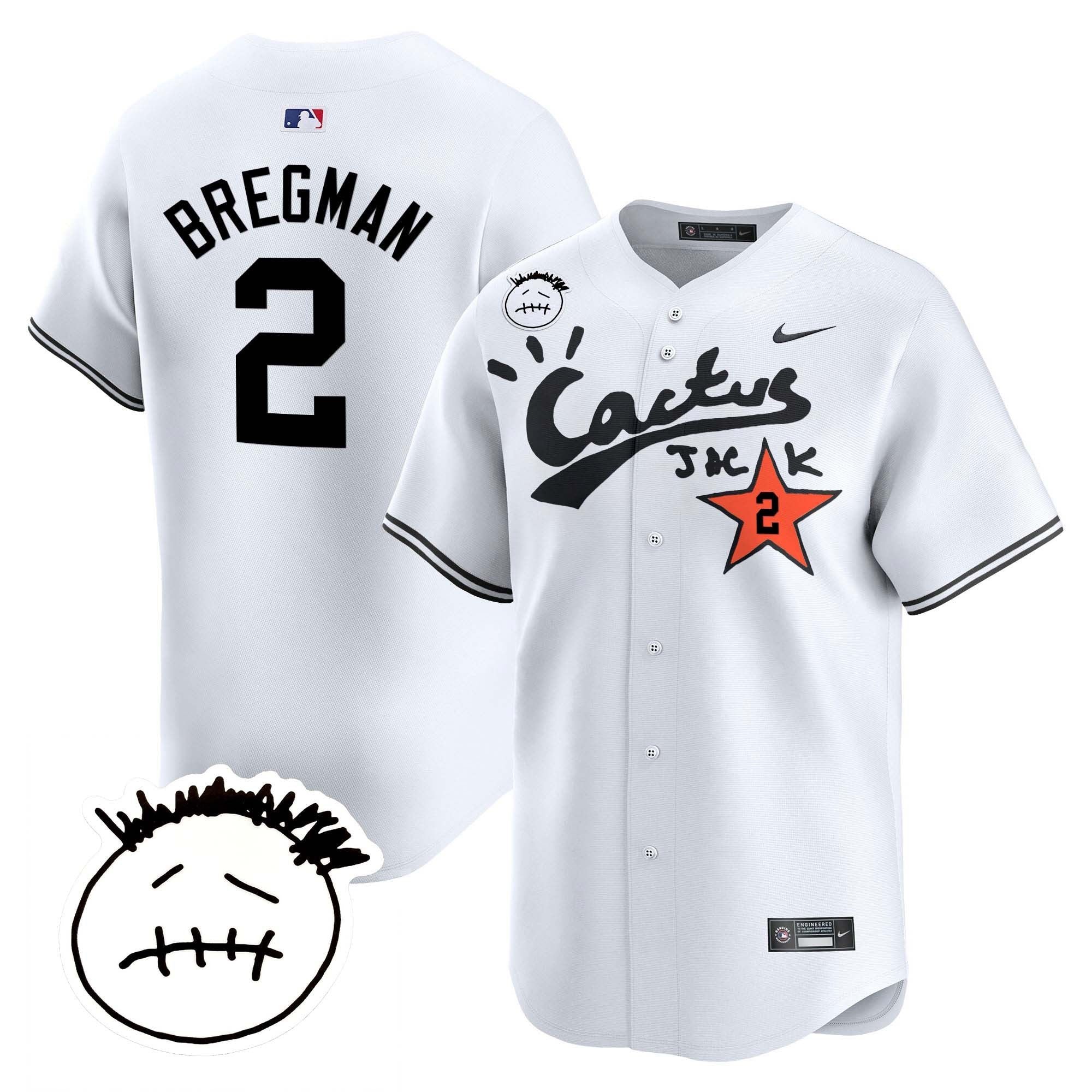 Men’s Houston Cactus Jack Patch Vapor Premier Limited Jersey V4 – Stitched