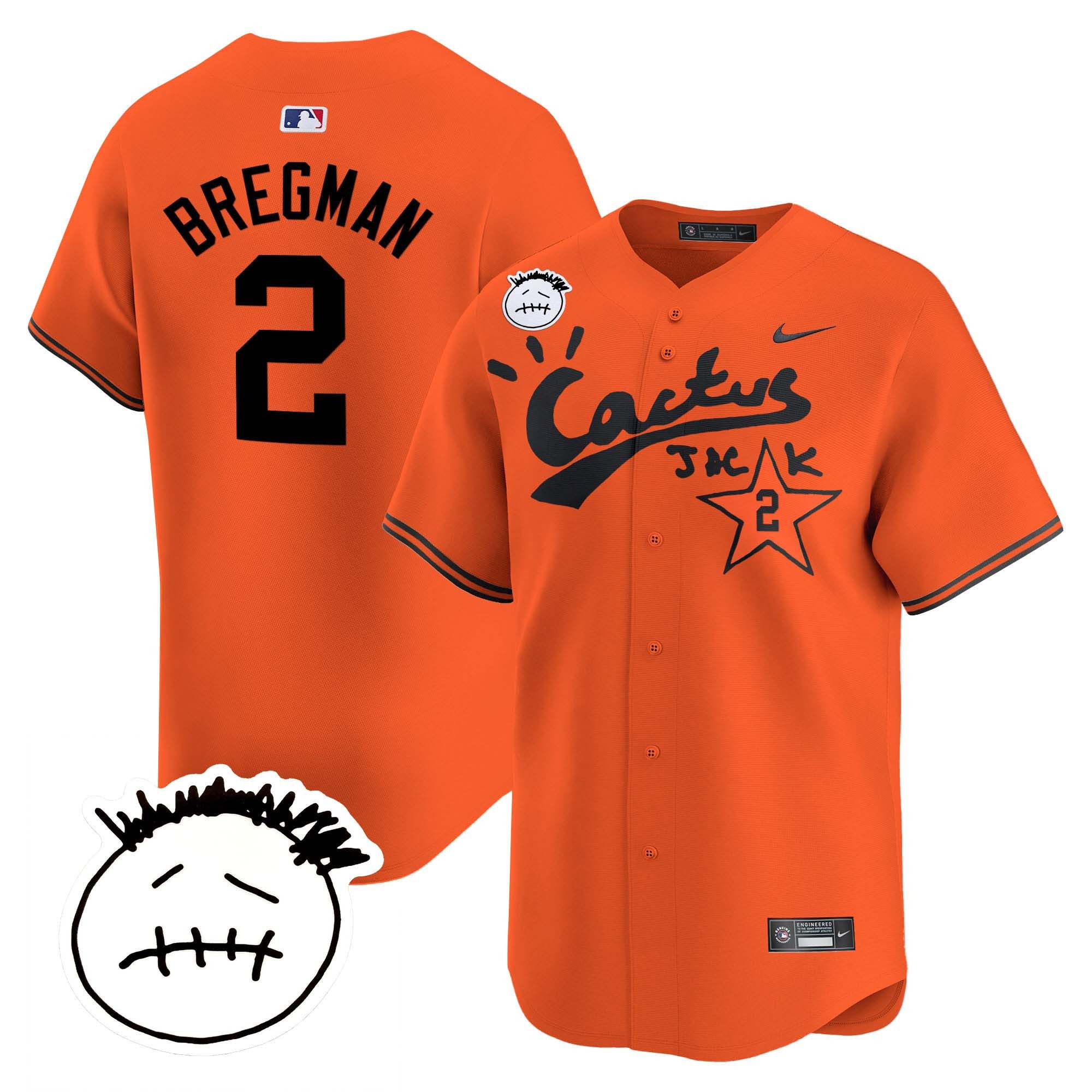Men’s Houston Cactus Jack Patch Vapor Premier Limited Jersey V4 – Stitched