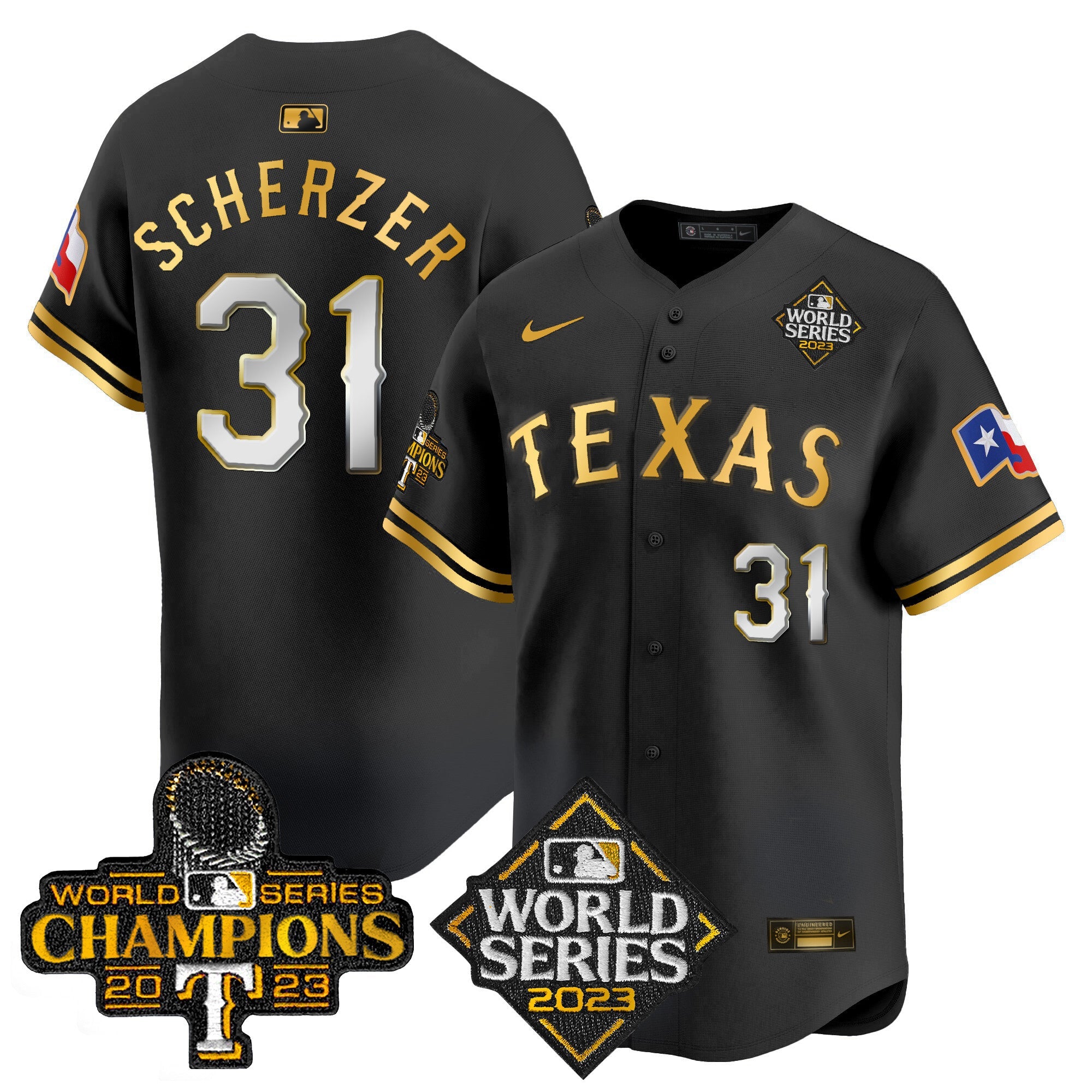 Men’s Texas World Series Champions Vapor Premier Limited Jersey V4