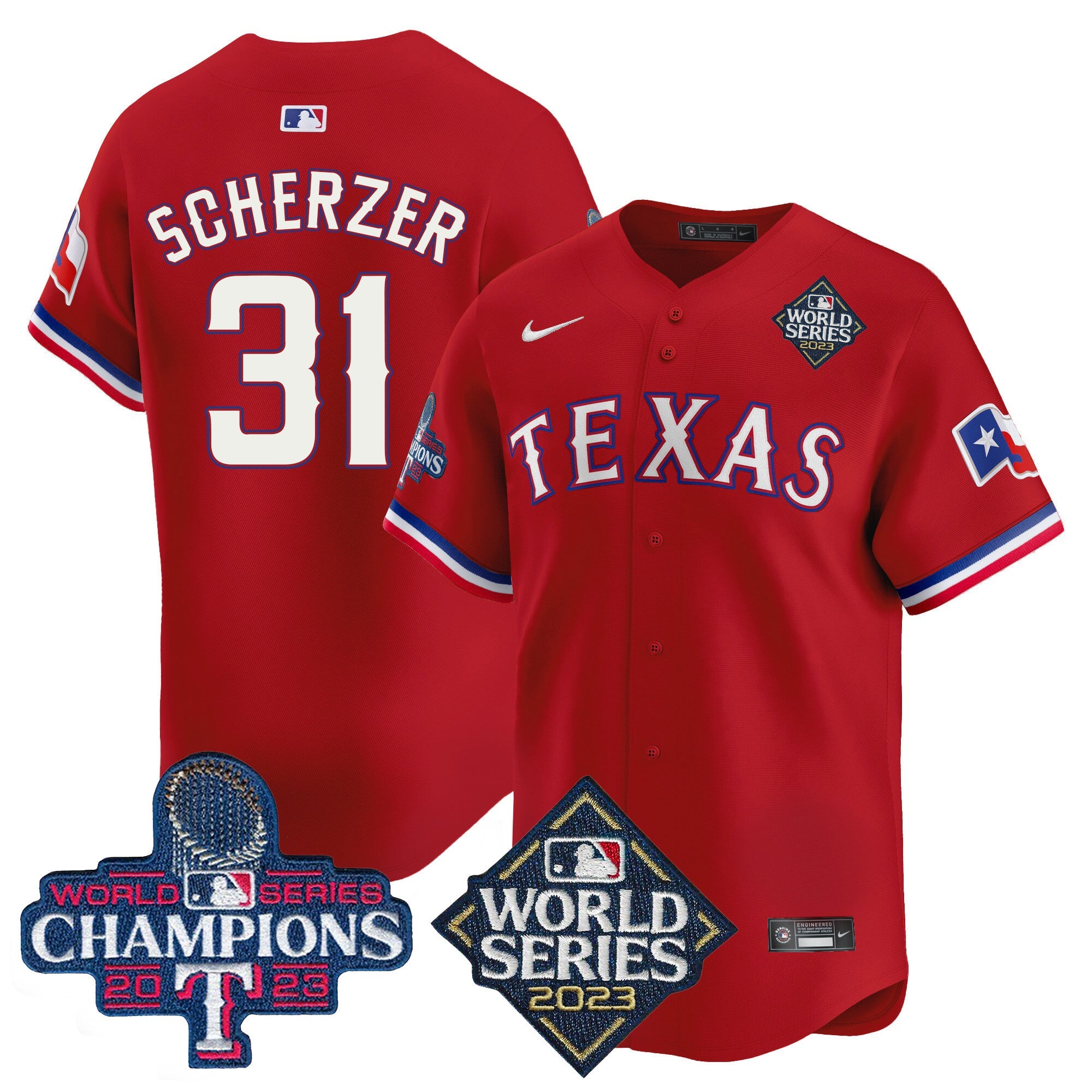 Men’s Texas World Series Champions Vapor Premier Limited Jersey V4