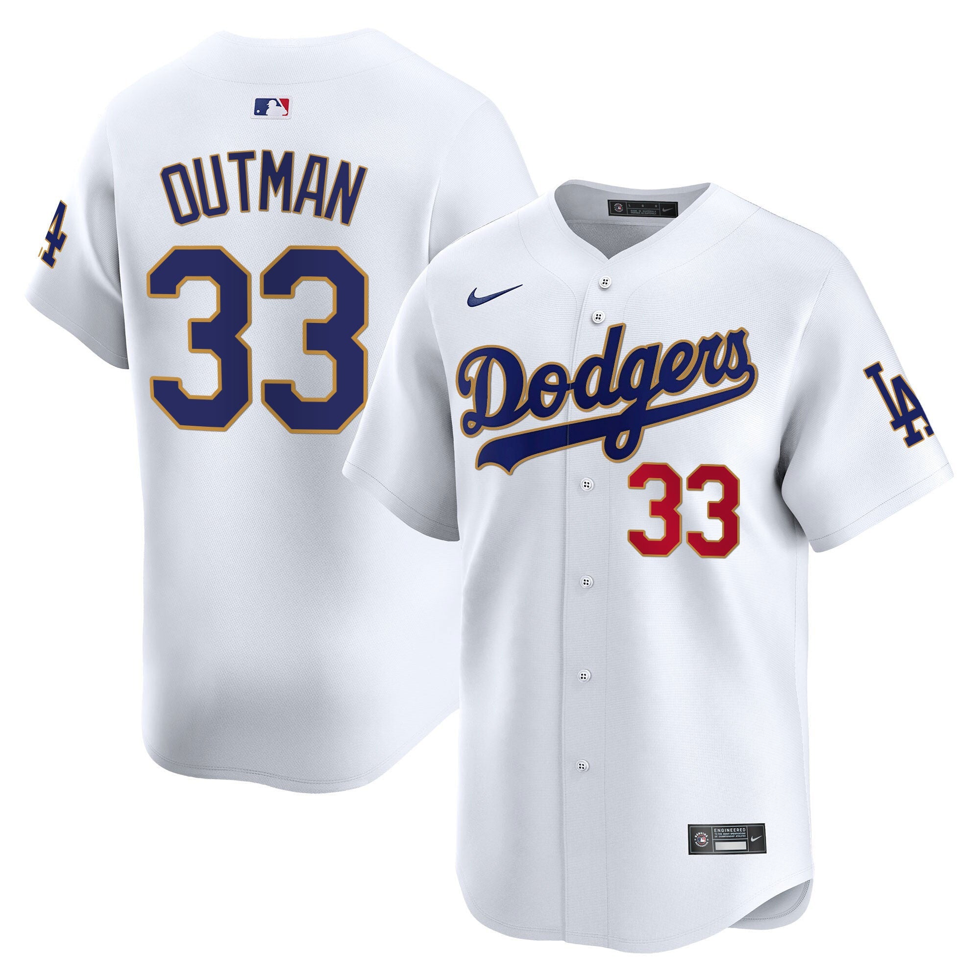 Men’s Los Angeles Gold Trim Vapor Premier Limited Jersey