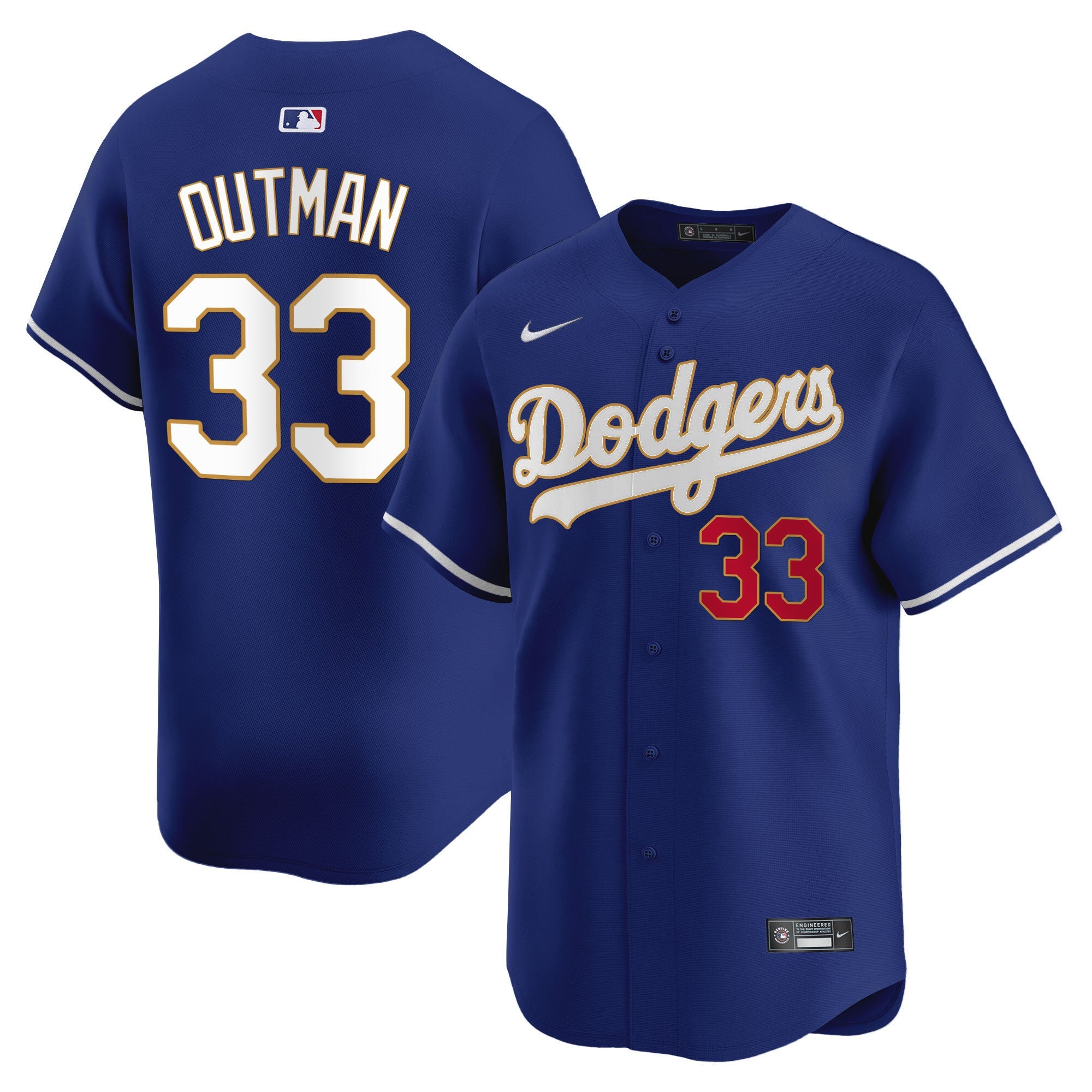 Men’s Los Angeles Gold Trim Vapor Premier Limited Jersey