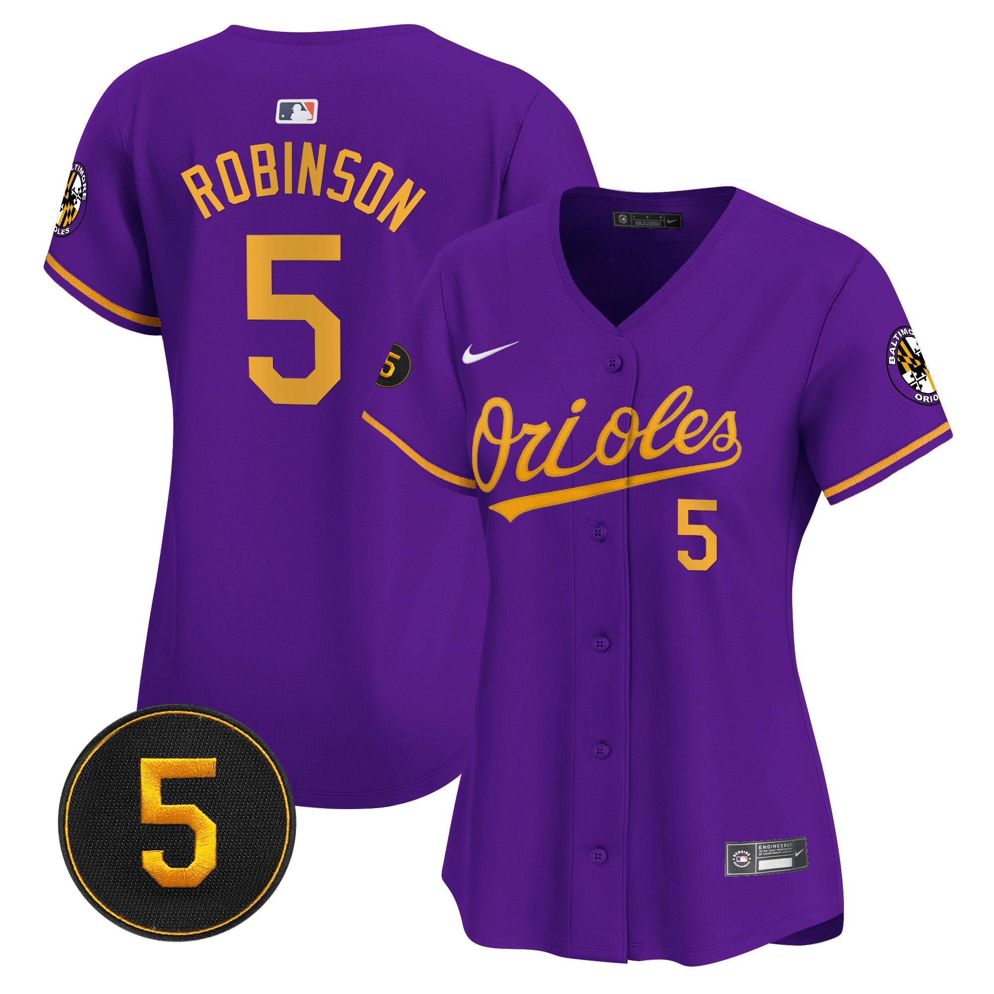 Women’s Baltimore Robinson Patch Vapor Premier Limited Jersey