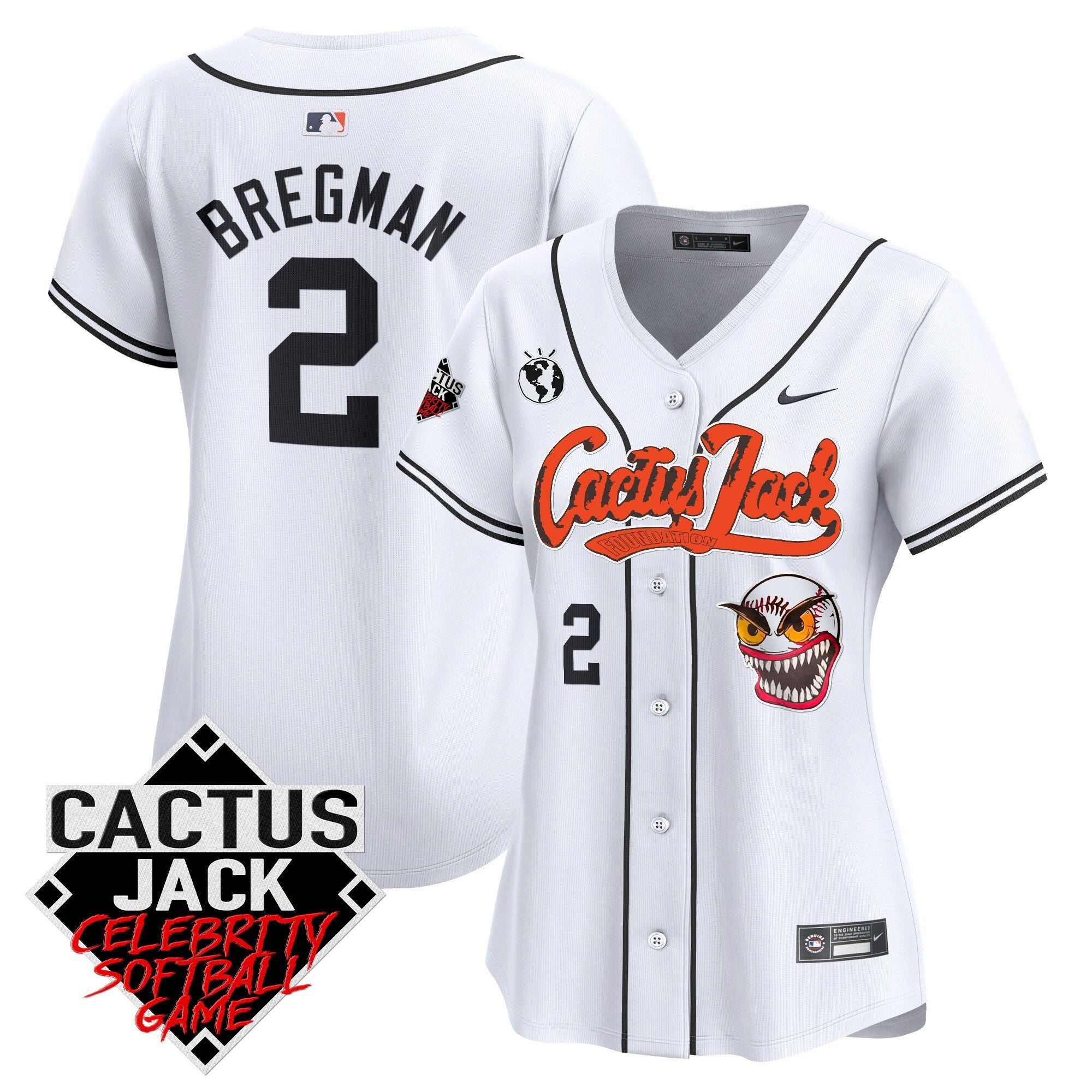 Women’s Cactus Jack Celebrity Softball Game Patch Vapor Premier Limited Jersey