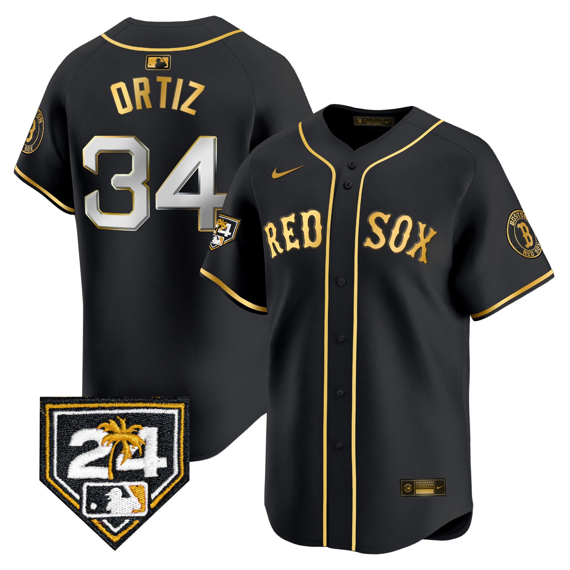 Men’s Boston 2024 Spring Training Patch Vapor Premier Limited Jersey