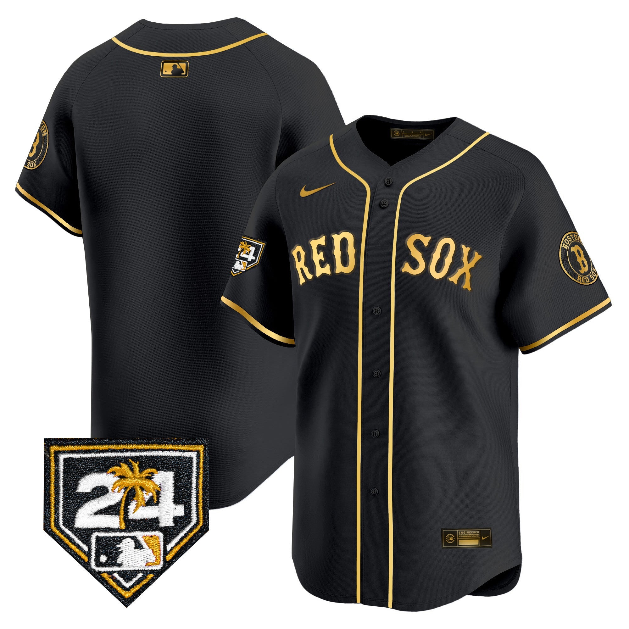 Men’s Boston 2024 Spring Training Patch Vapor Premier Limited Jersey