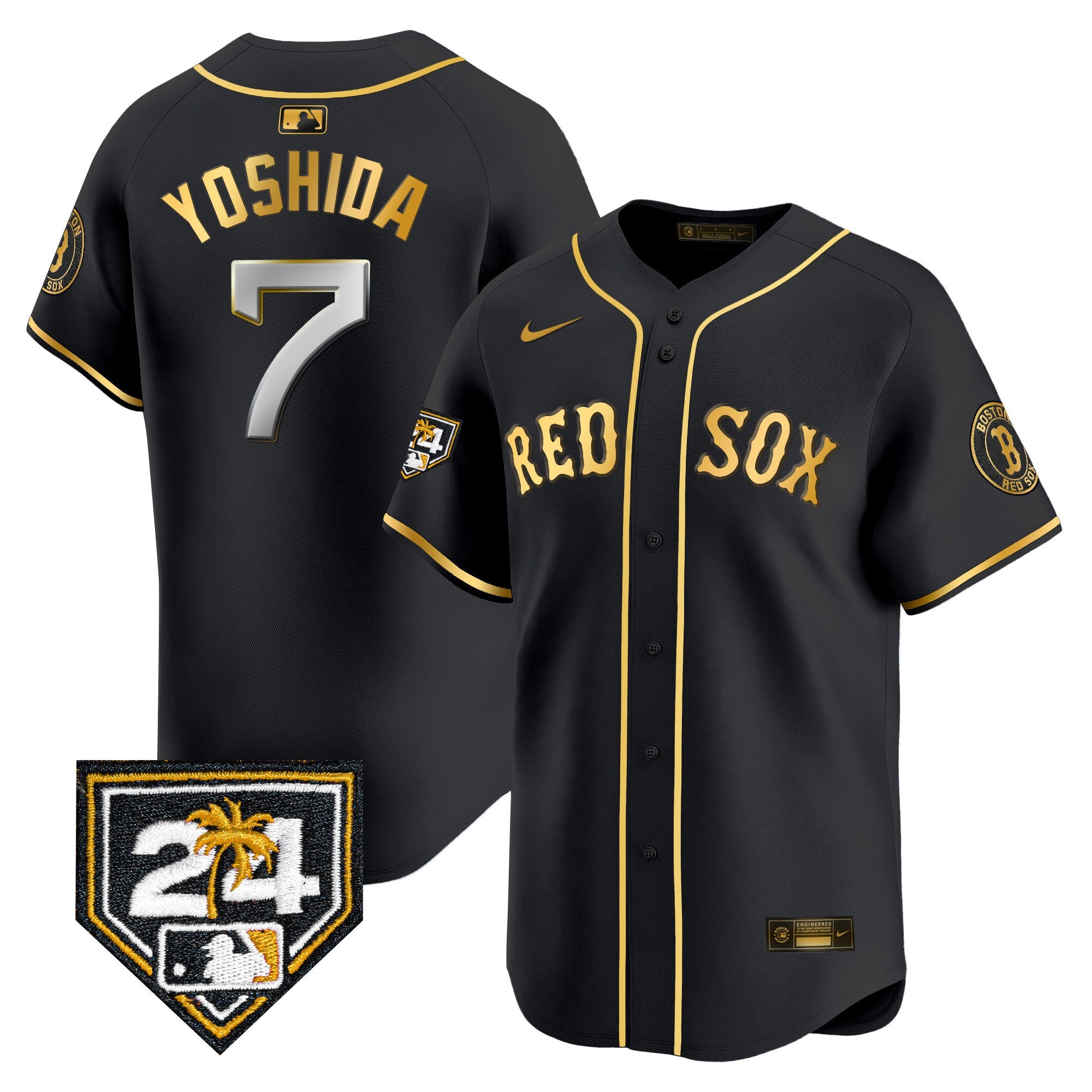Men’s Boston 2024 Spring Training Patch Vapor Premier Limited Jersey