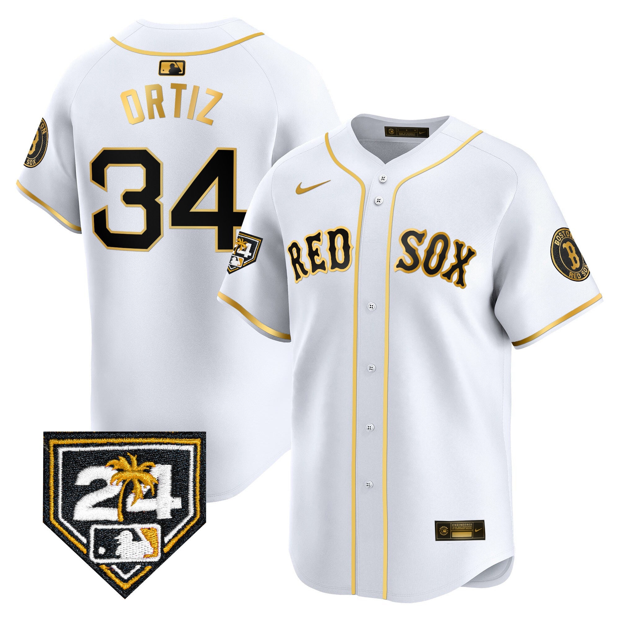 Men’s Boston 2024 Spring Training Patch Vapor Premier Limited Jersey
