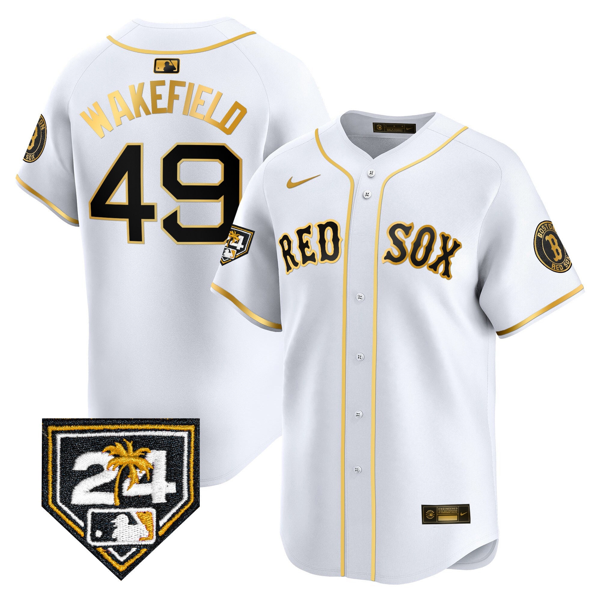 Men’s Boston 2024 Spring Training Patch Vapor Premier Limited Jersey