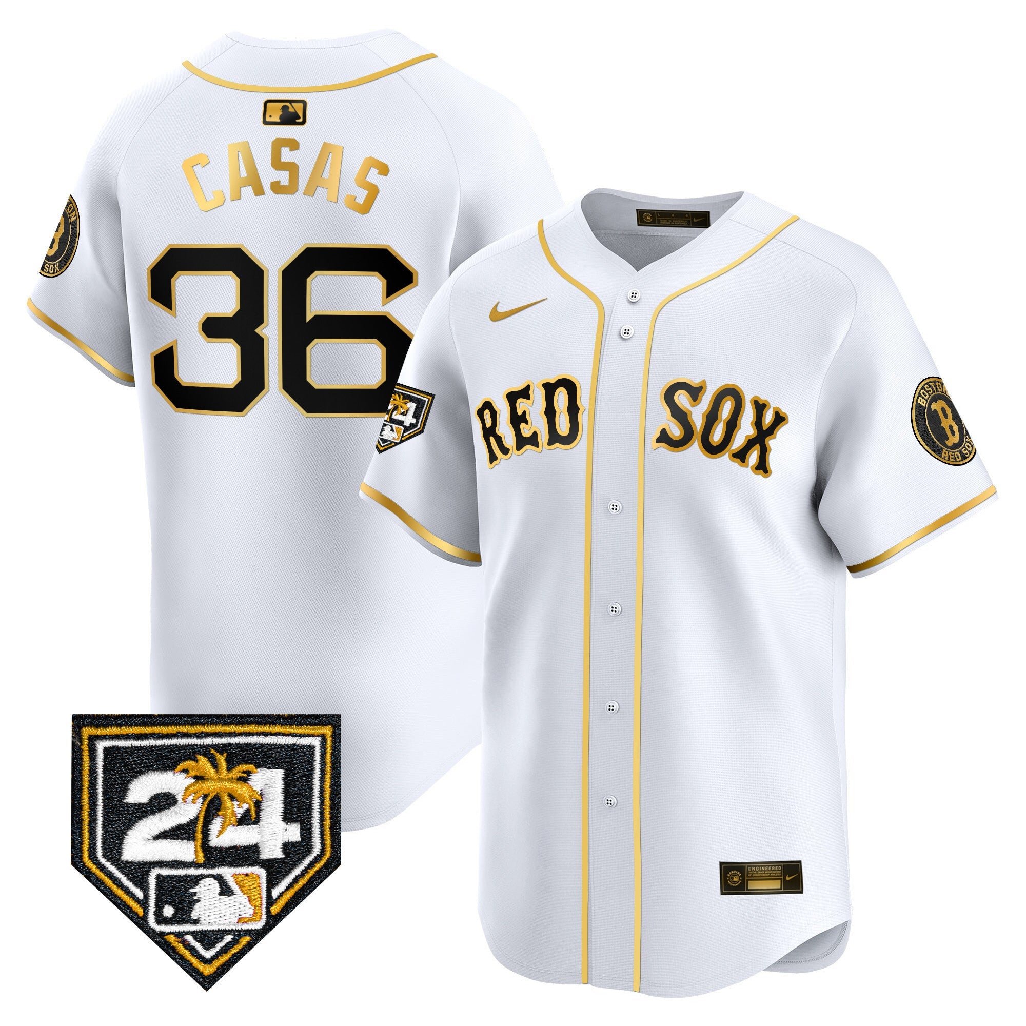 Men’s Boston 2024 Spring Training Patch Vapor Premier Limited Jersey