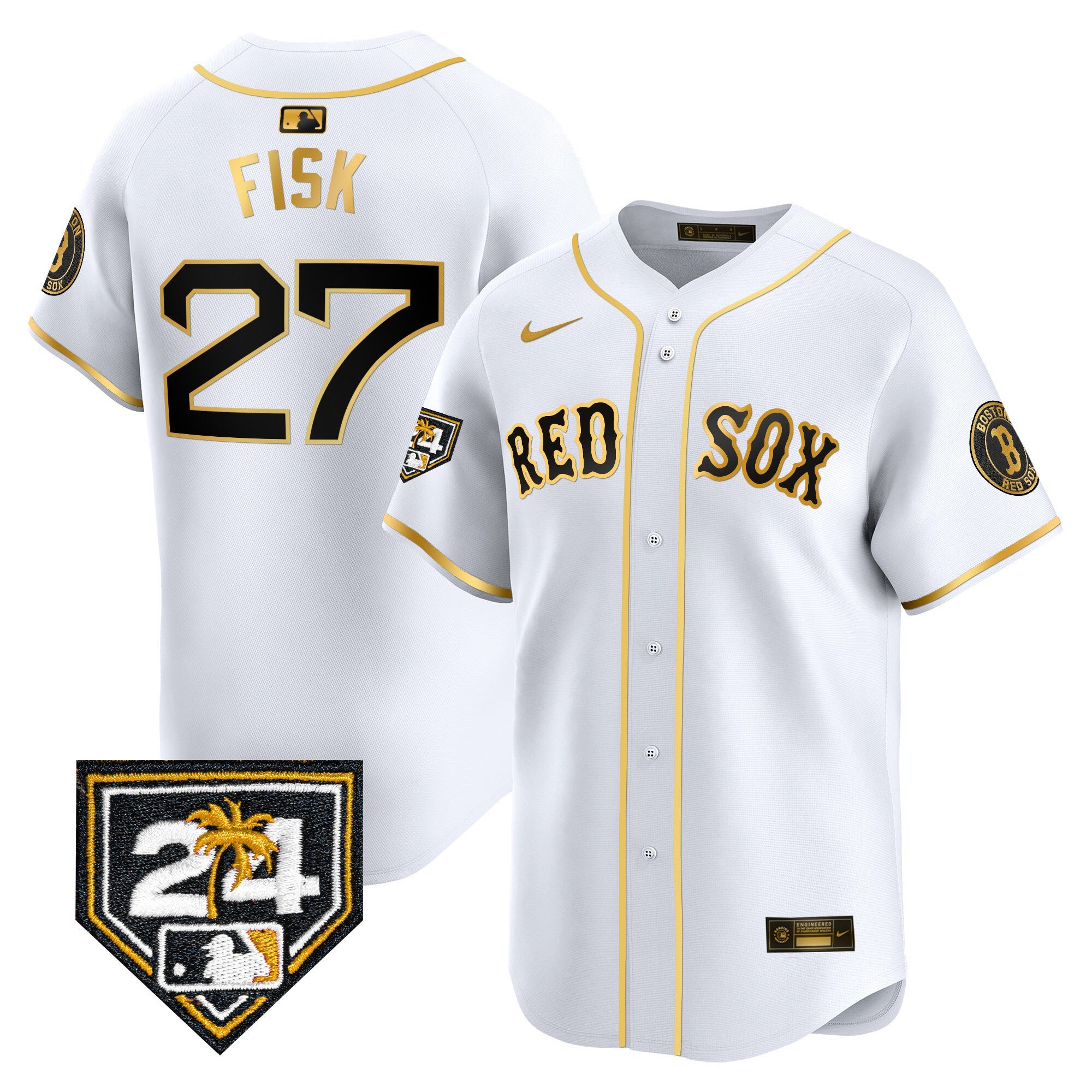 Men’s Boston 2024 Spring Training Patch Vapor Premier Limited Jersey
