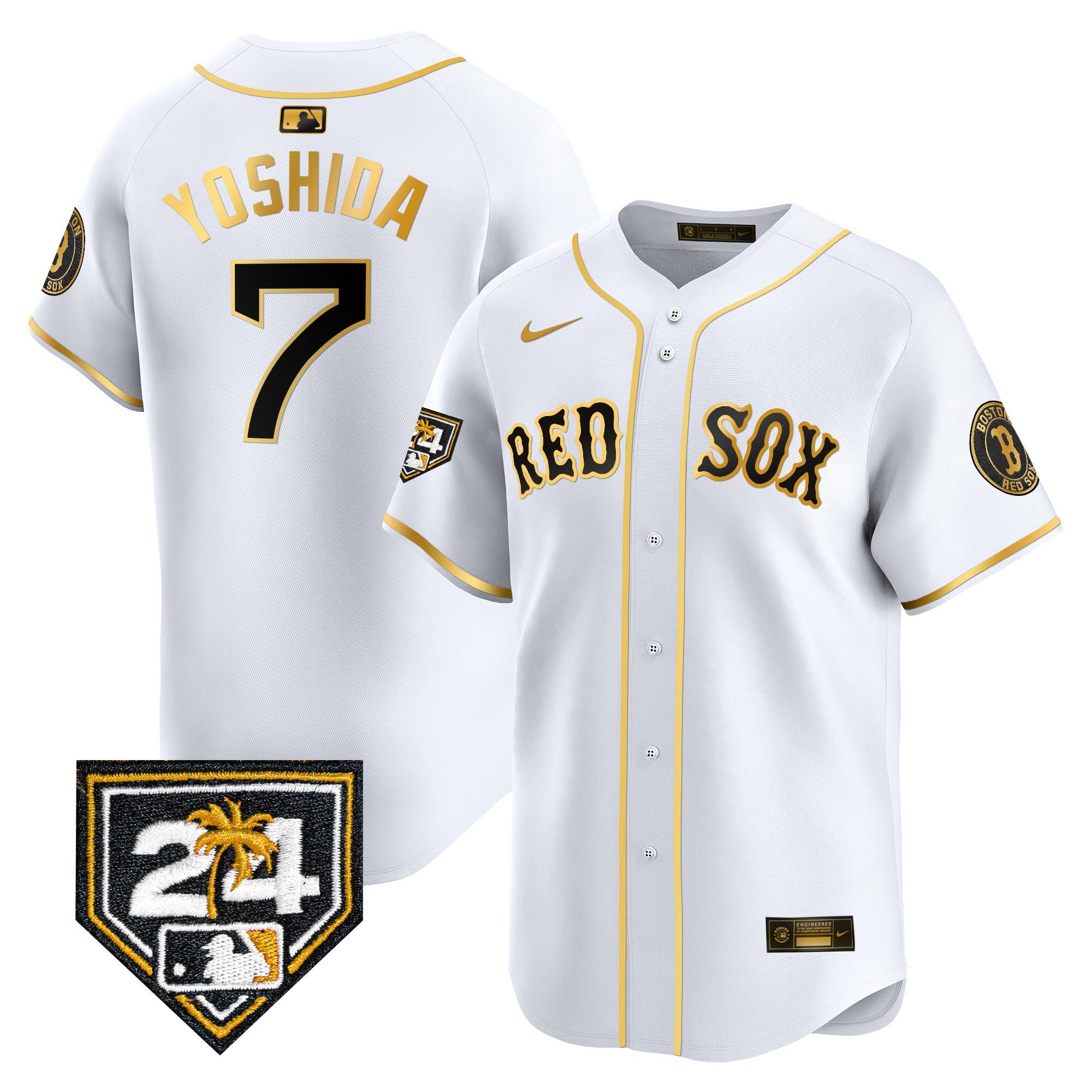 Men’s Boston 2024 Spring Training Patch Vapor Premier Limited Jersey
