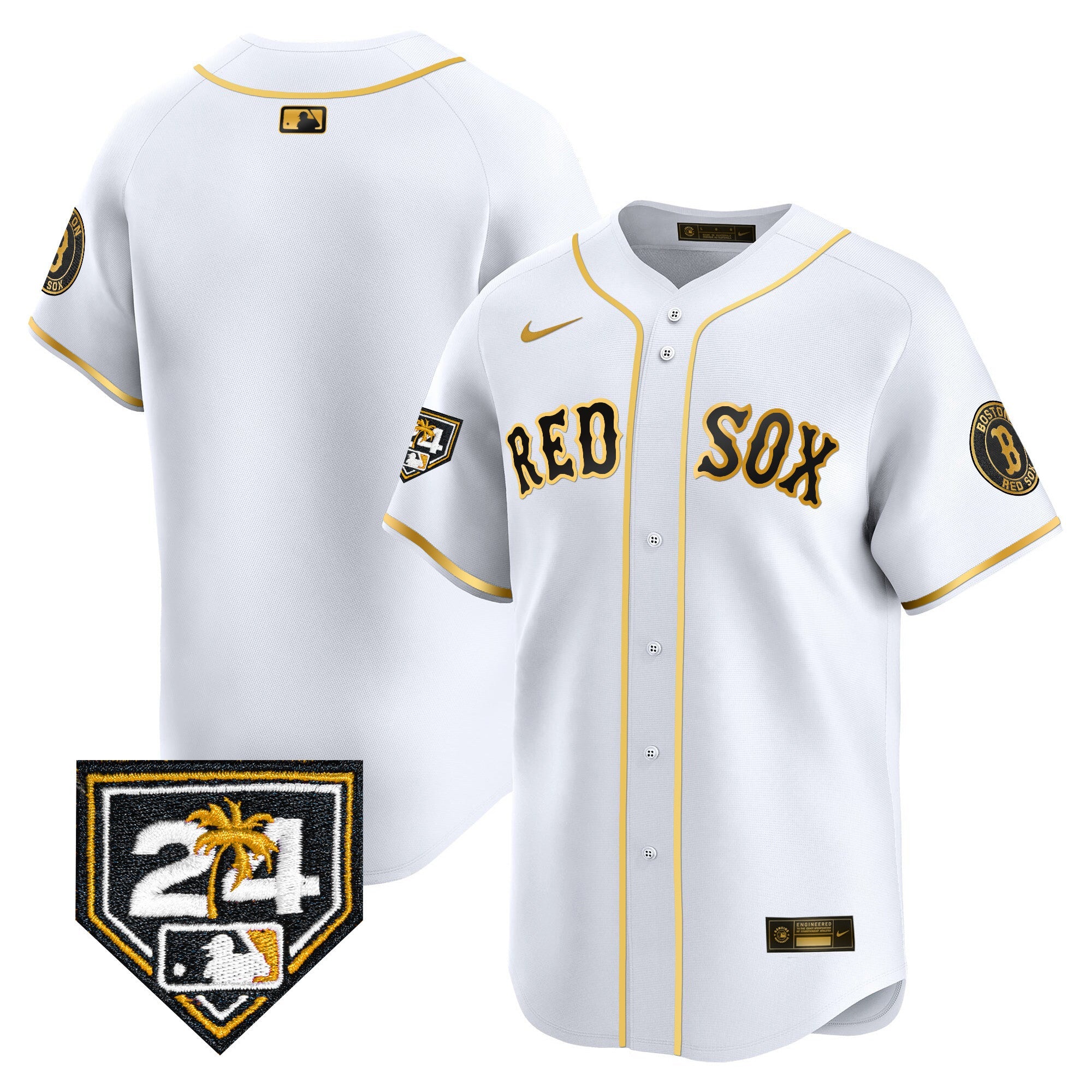 Men’s Boston 2024 Spring Training Patch Vapor Premier Limited Jersey