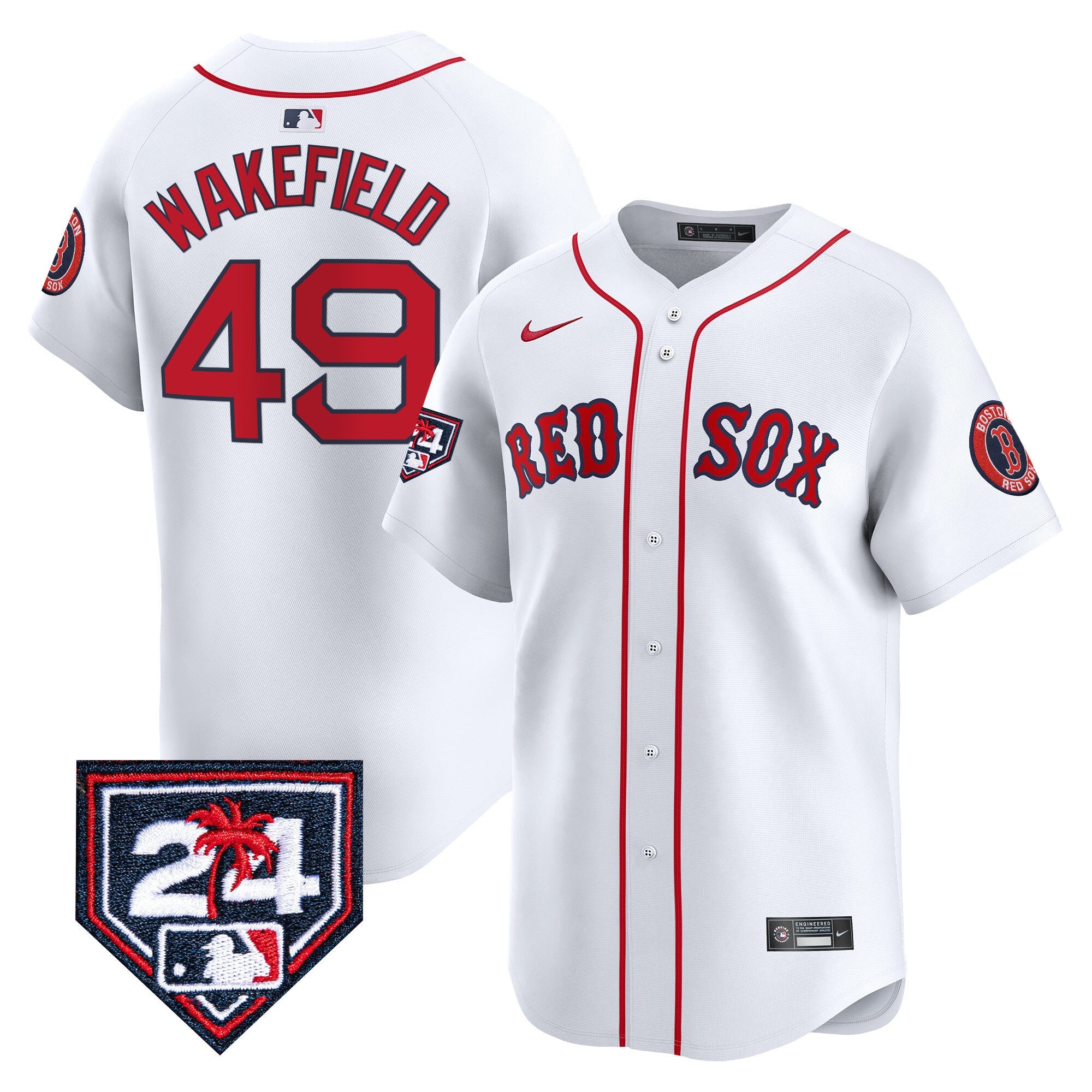 Men’s Boston 2024 Spring Training Patch Vapor Premier Limited Jersey
