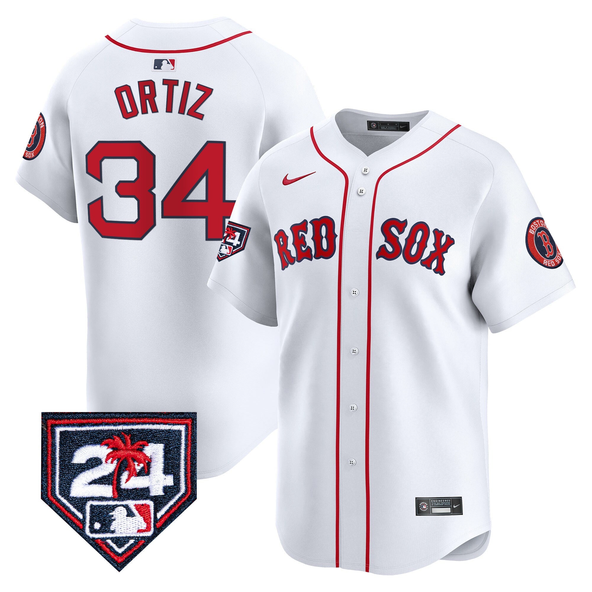 Men’s Boston 2024 Spring Training Patch Vapor Premier Limited Jersey