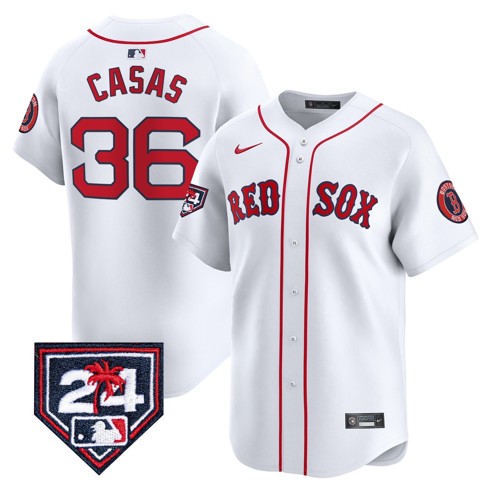 Men’s Boston 2024 Spring Training Patch Vapor Premier Limited Jersey