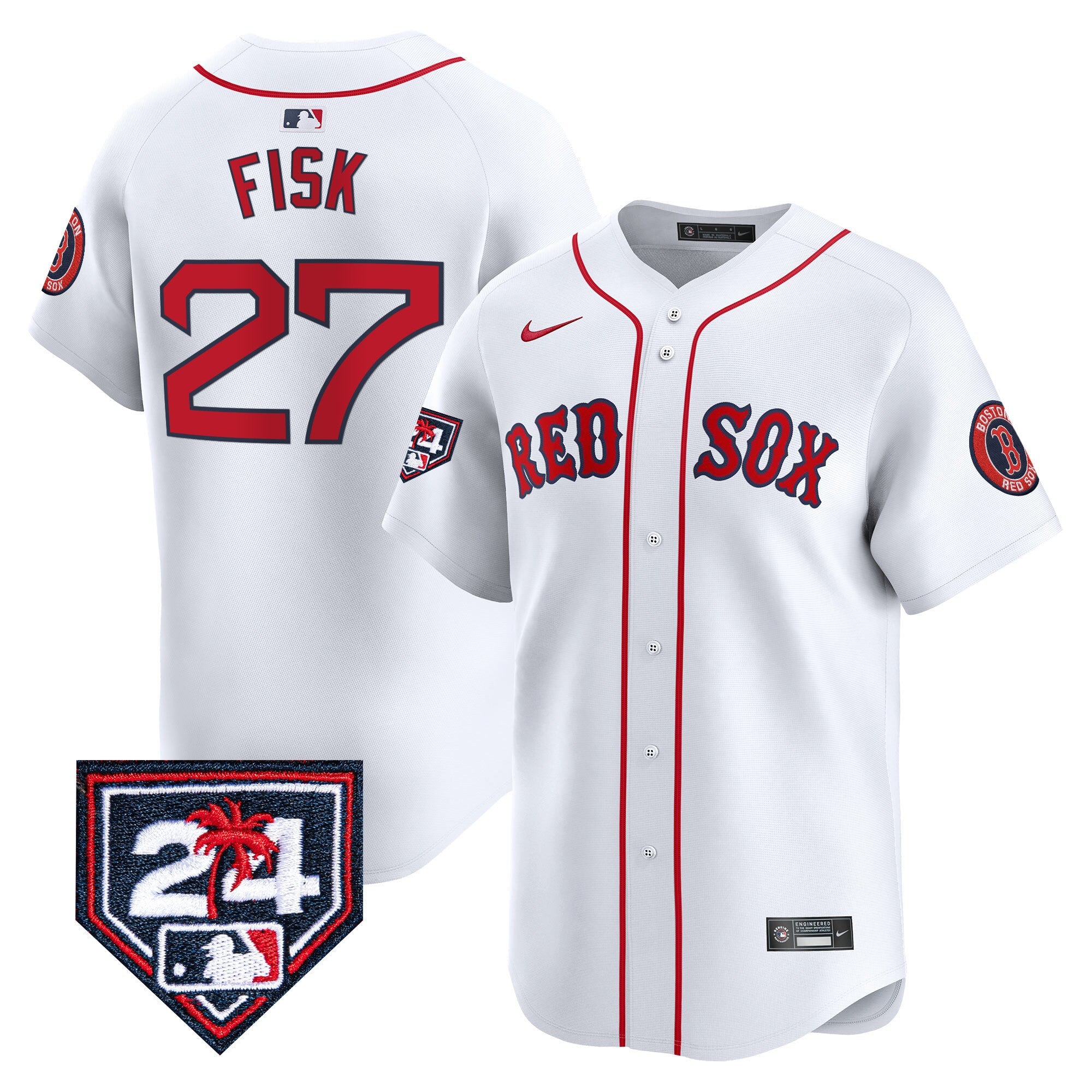 Men’s Boston 2024 Spring Training Patch Vapor Premier Limited Jersey