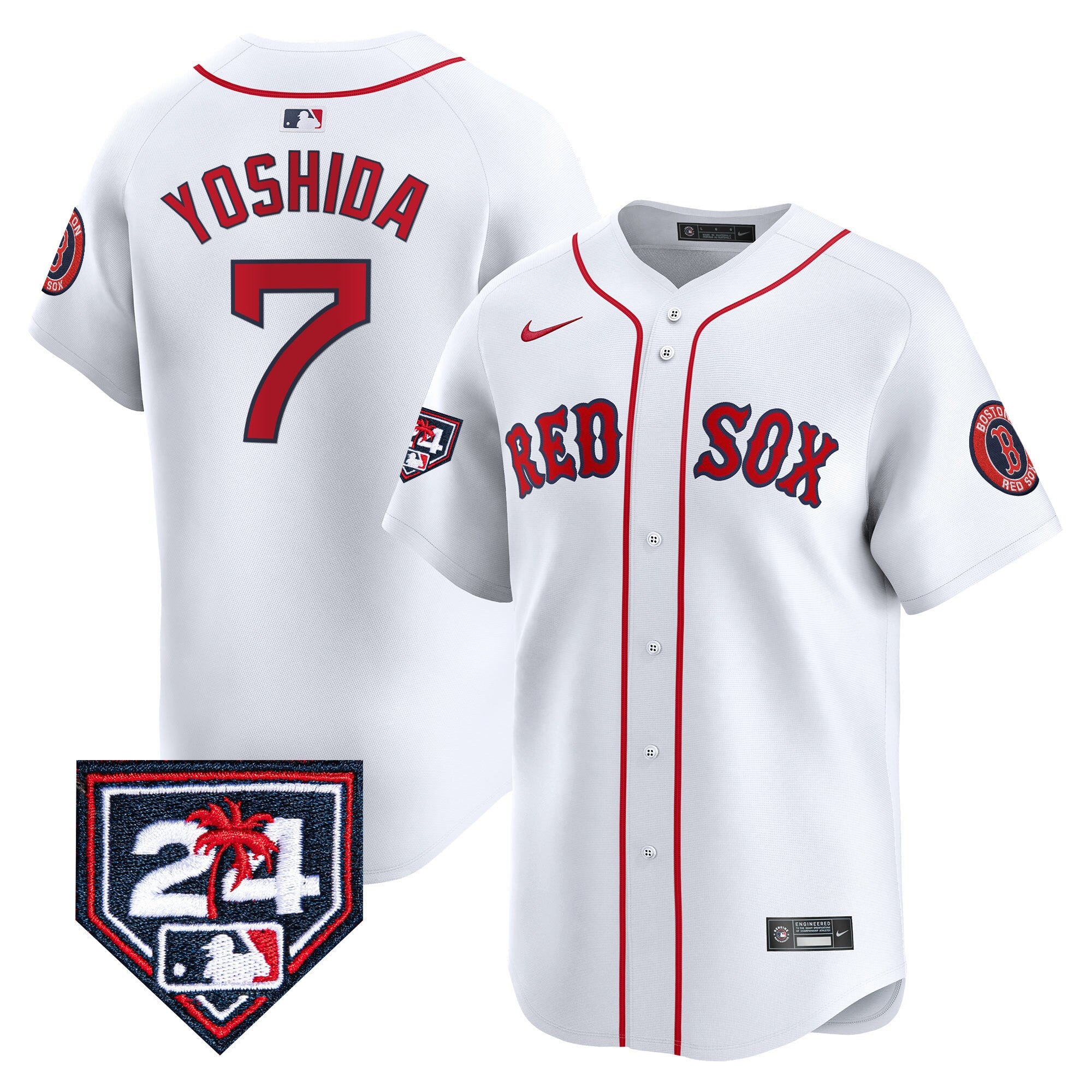 Men’s Boston 2024 Spring Training Patch Vapor Premier Limited Jersey