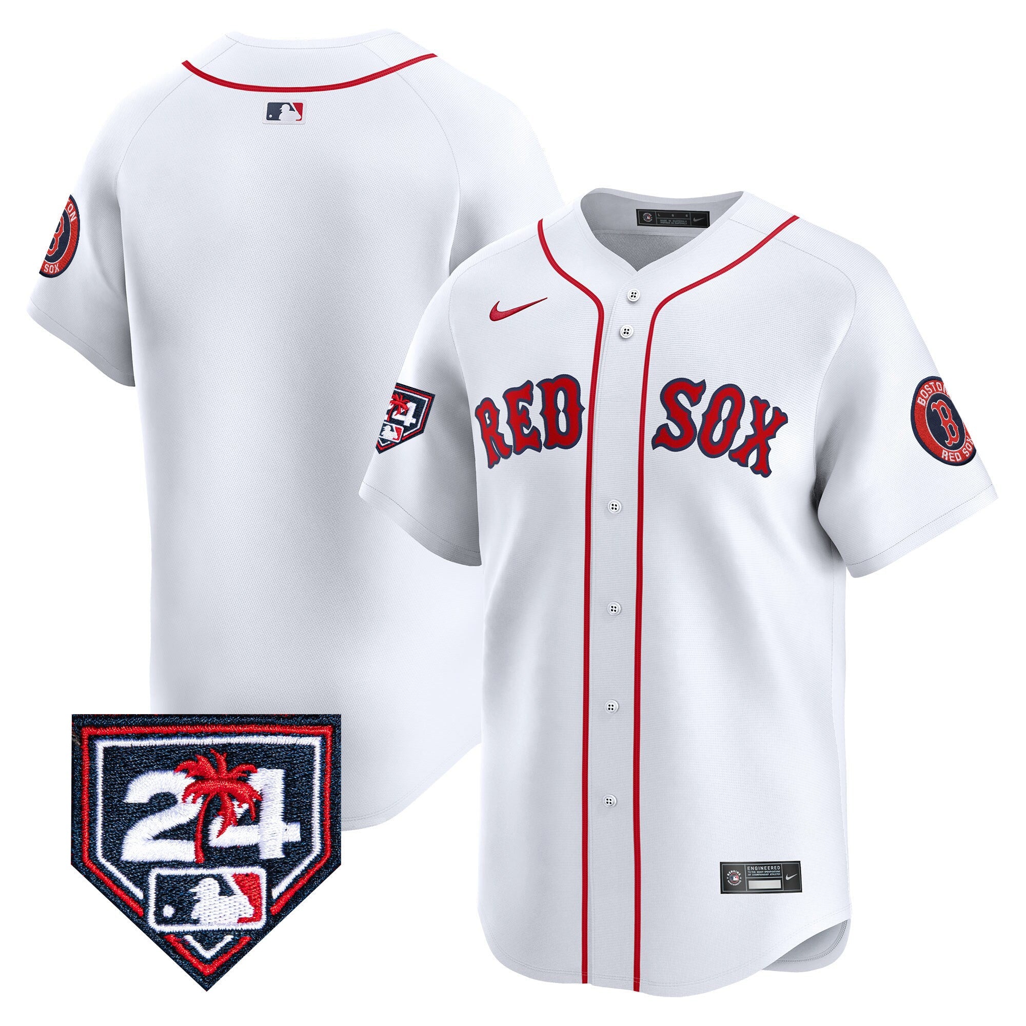 Men’s Boston 2024 Spring Training Patch Vapor Premier Limited Jersey