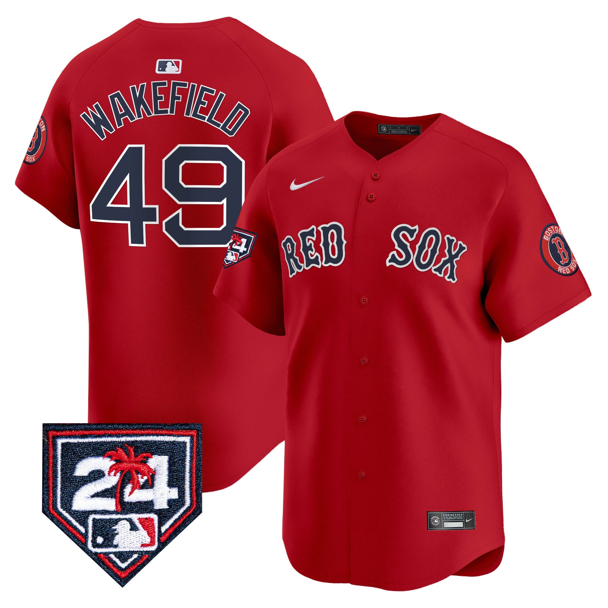 Men’s Boston 2024 Spring Training Patch Vapor Premier Limited Jersey