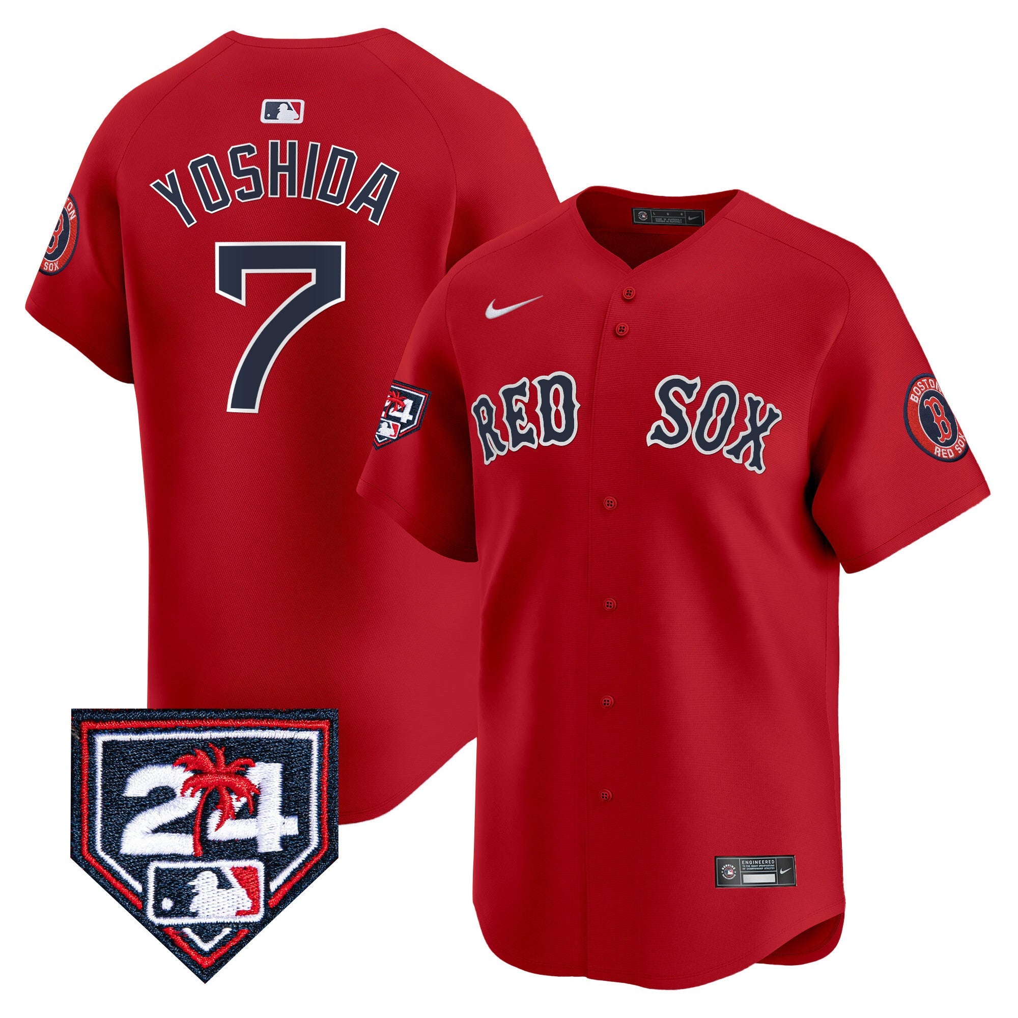 Men’s Boston 2024 Spring Training Patch Vapor Premier Limited Jersey