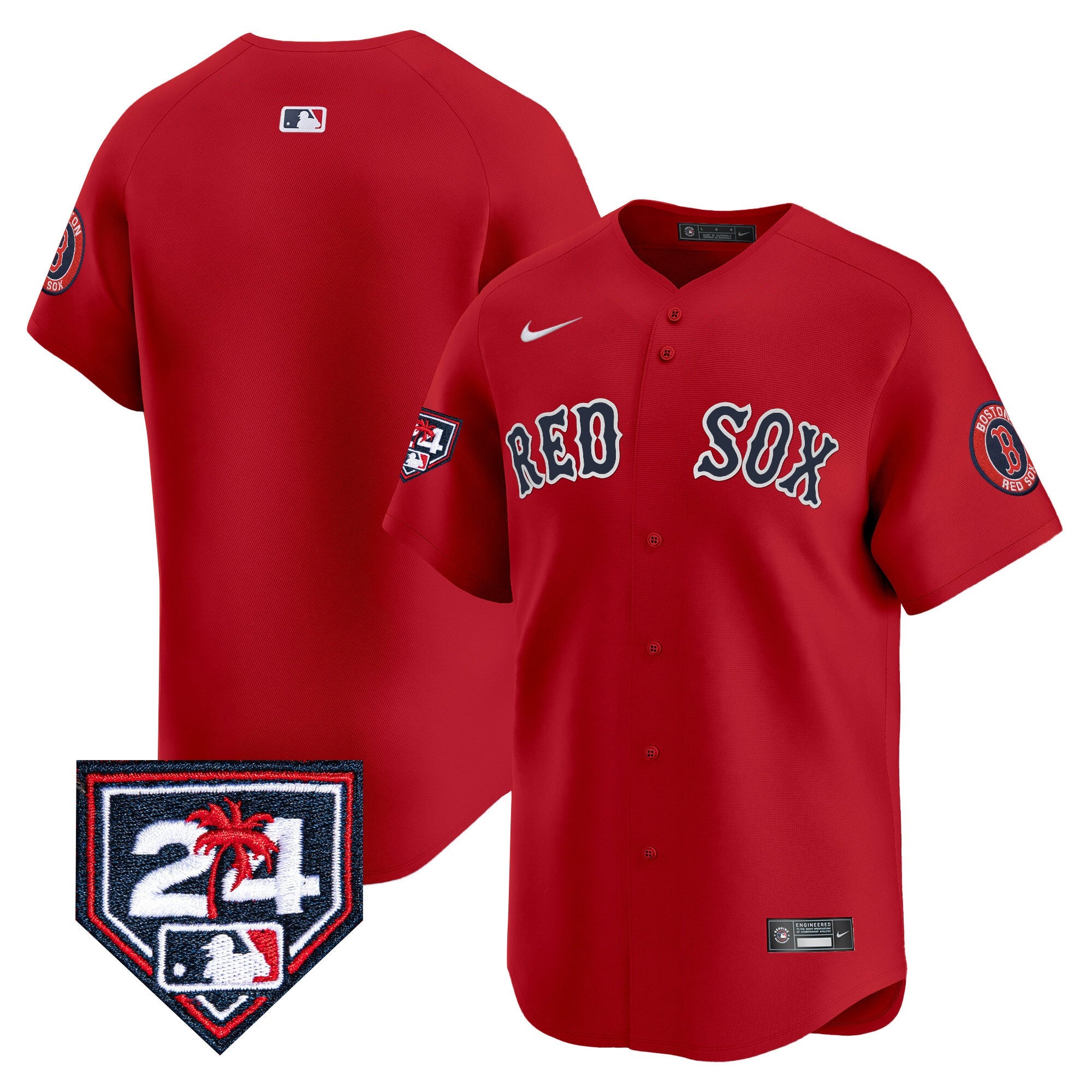 Men’s Boston 2024 Spring Training Patch Vapor Premier Limited Jersey