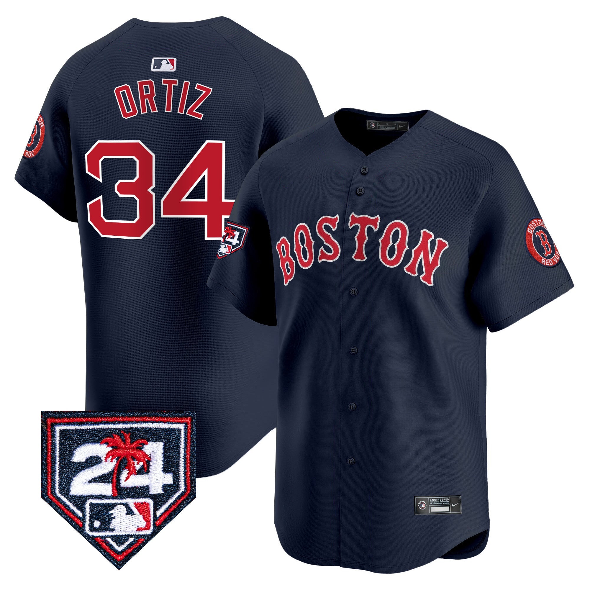 Men’s Boston 2024 Spring Training Patch Vapor Premier Limited Jersey