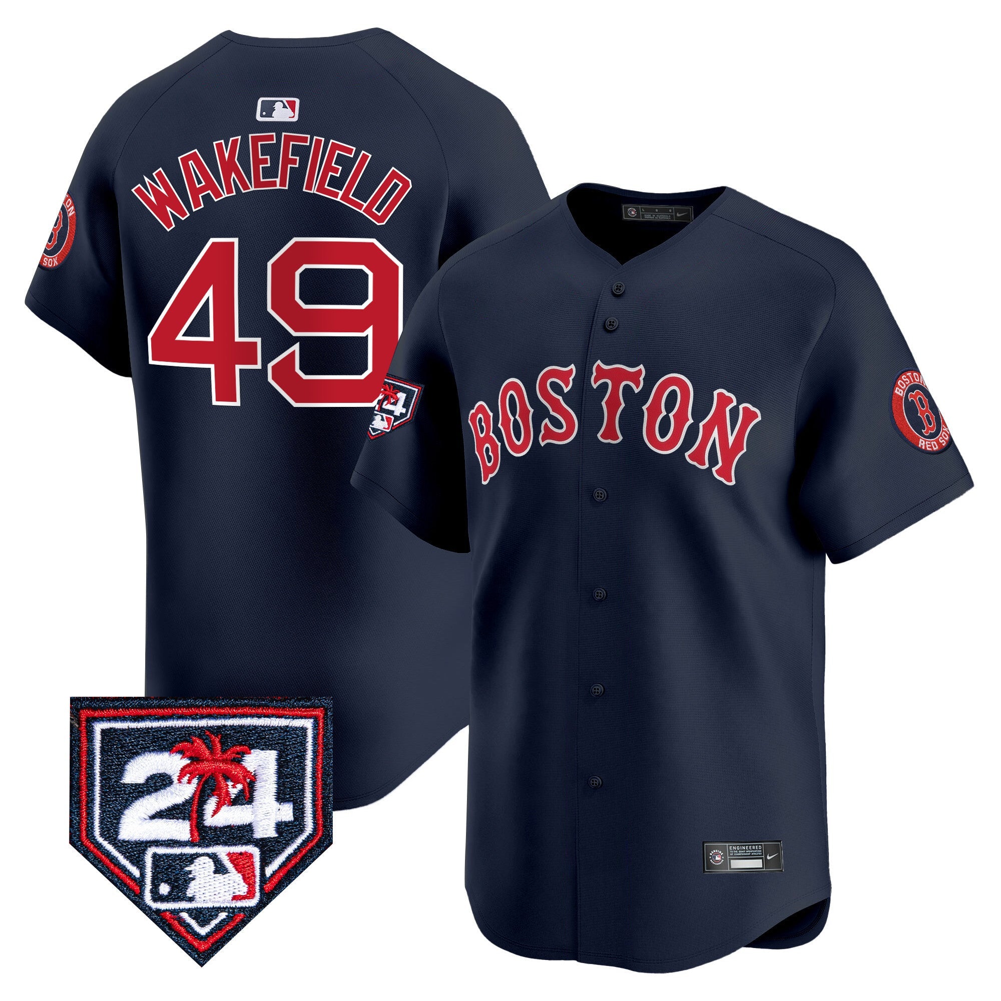 Men’s Boston 2024 Spring Training Patch Vapor Premier Limited Jersey