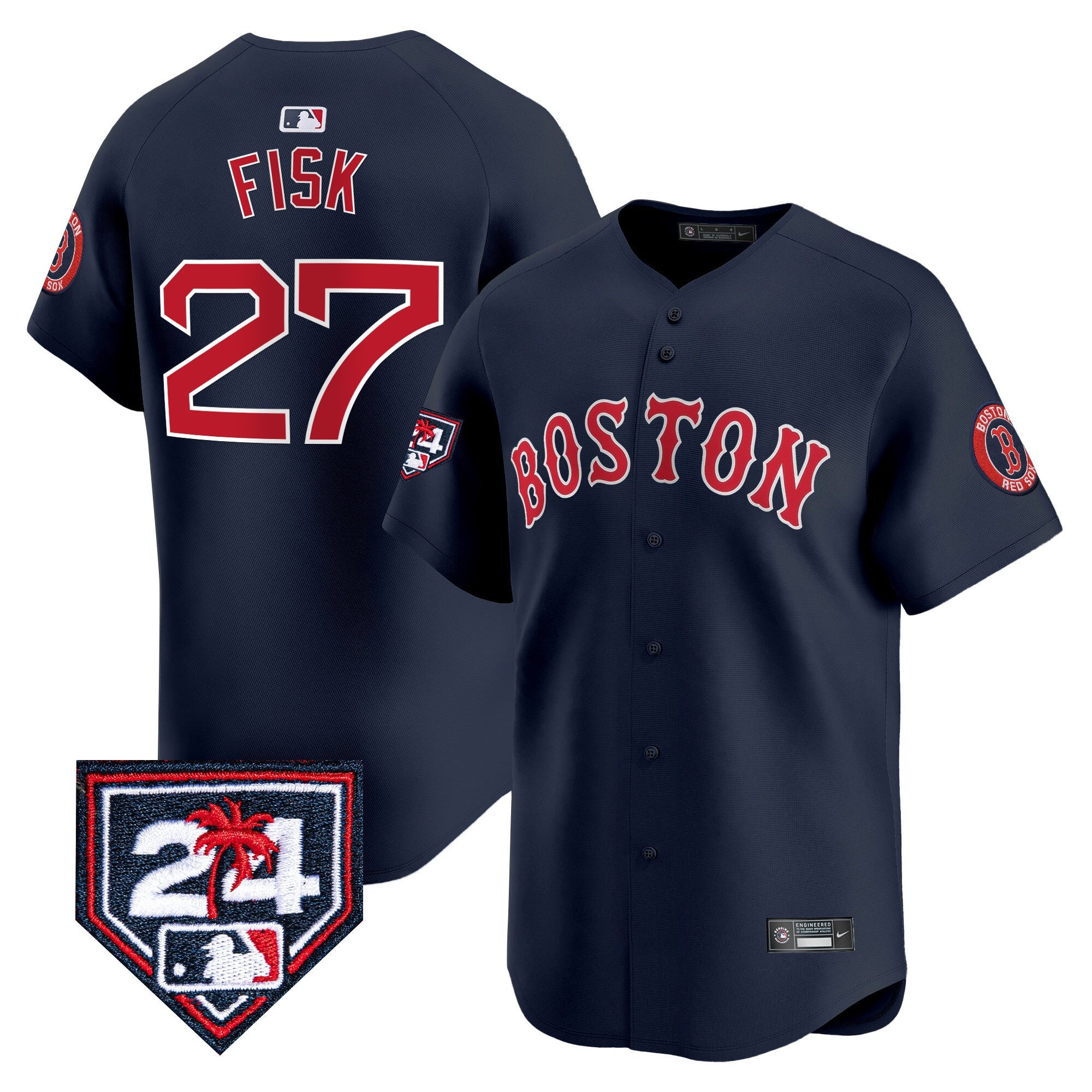 Men’s Boston 2024 Spring Training Patch Vapor Premier Limited Jersey
