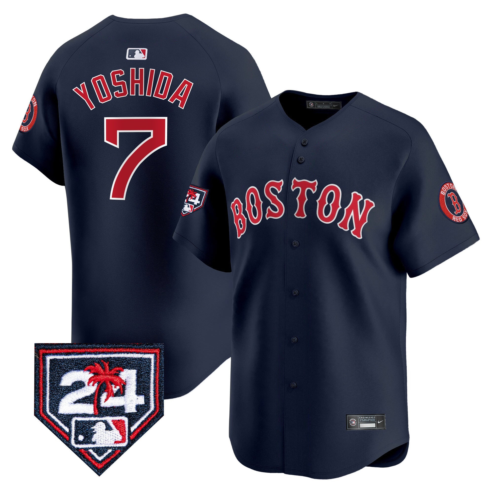 Men’s Boston 2024 Spring Training Patch Vapor Premier Limited Jersey