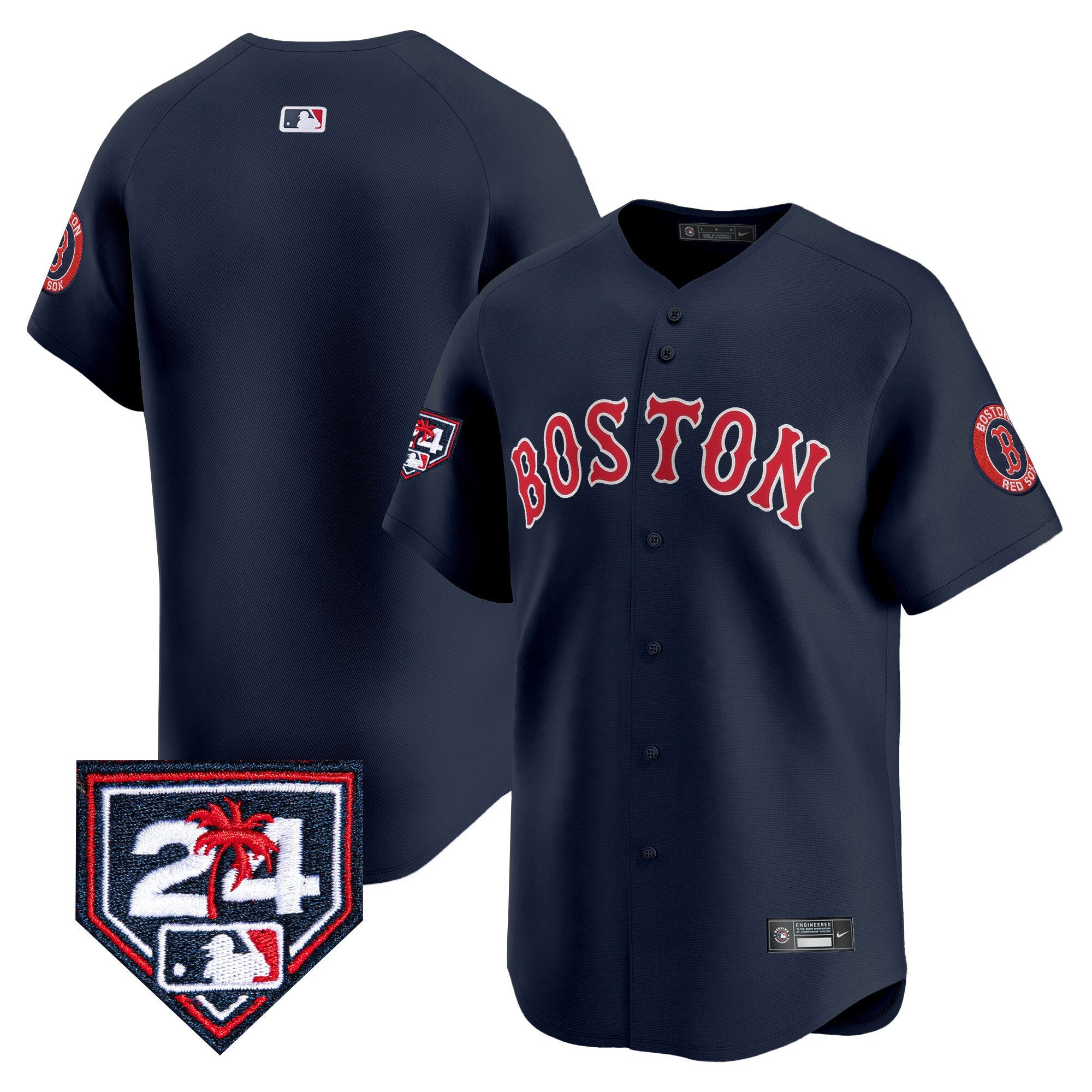 Men’s Boston 2024 Spring Training Patch Vapor Premier Limited Jersey
